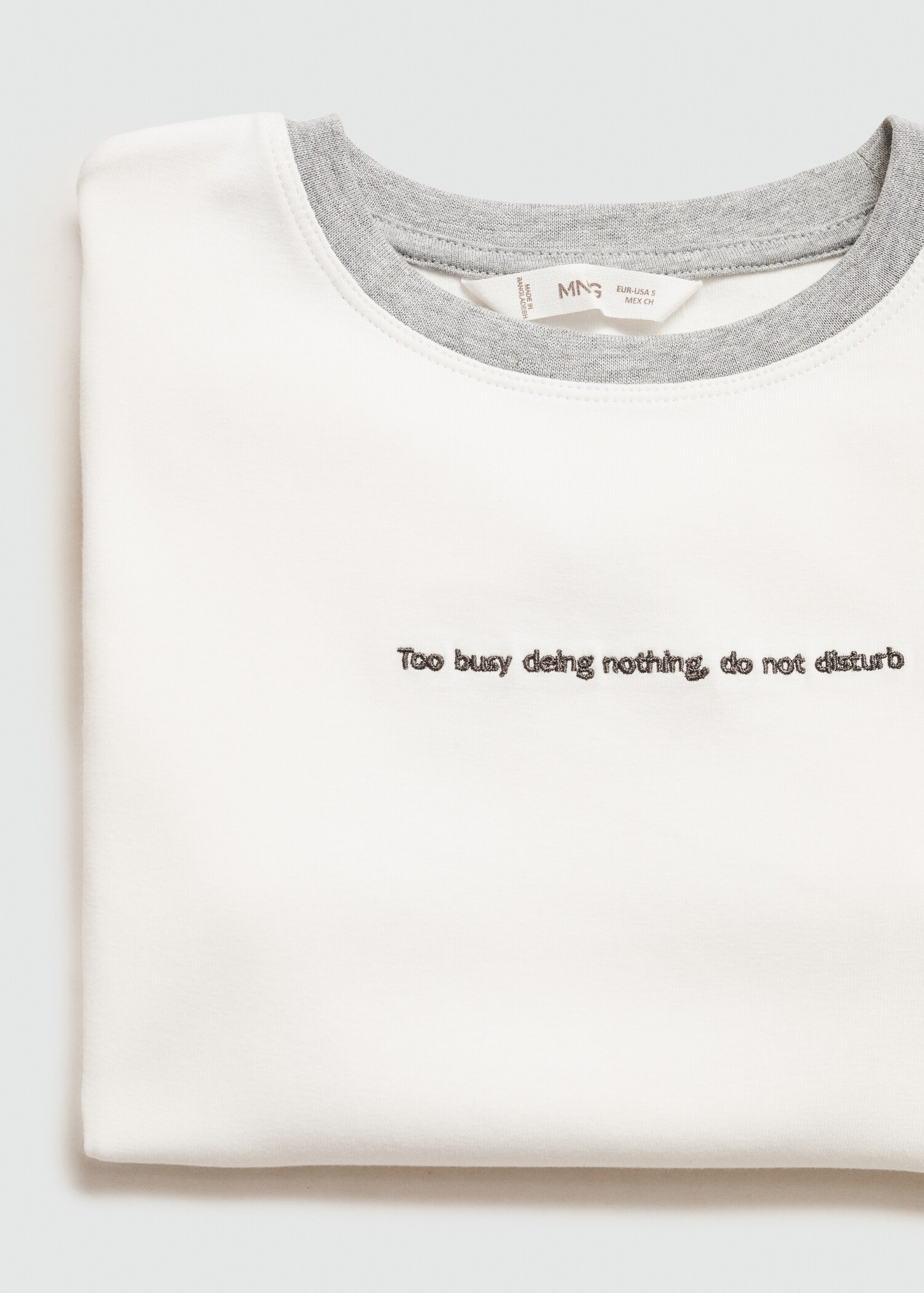 Contrast edge T-shirt - Details of the article 0