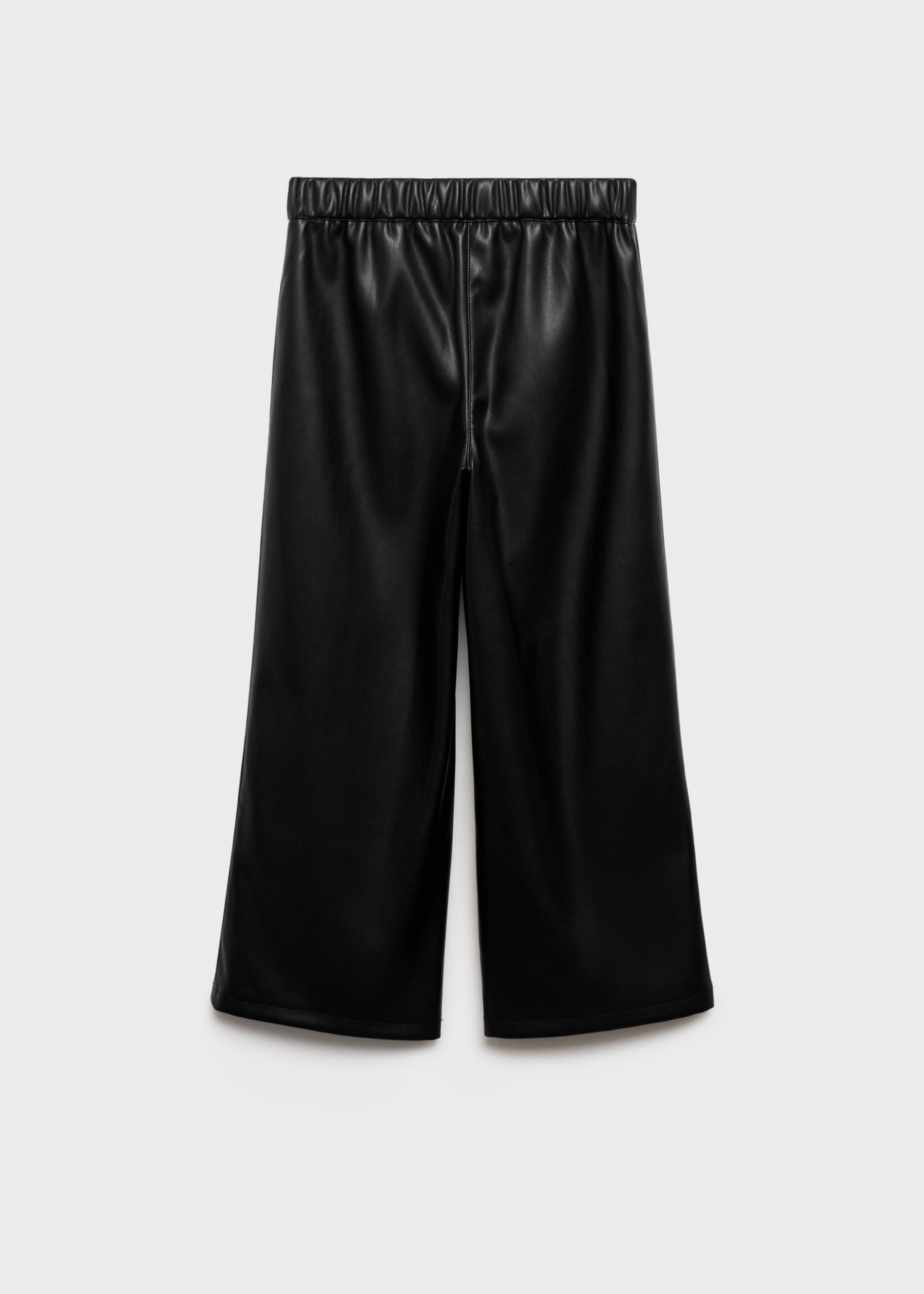 Pantalons imitació pell - Revers de l'article, Negre. Ref: 77095992-00.