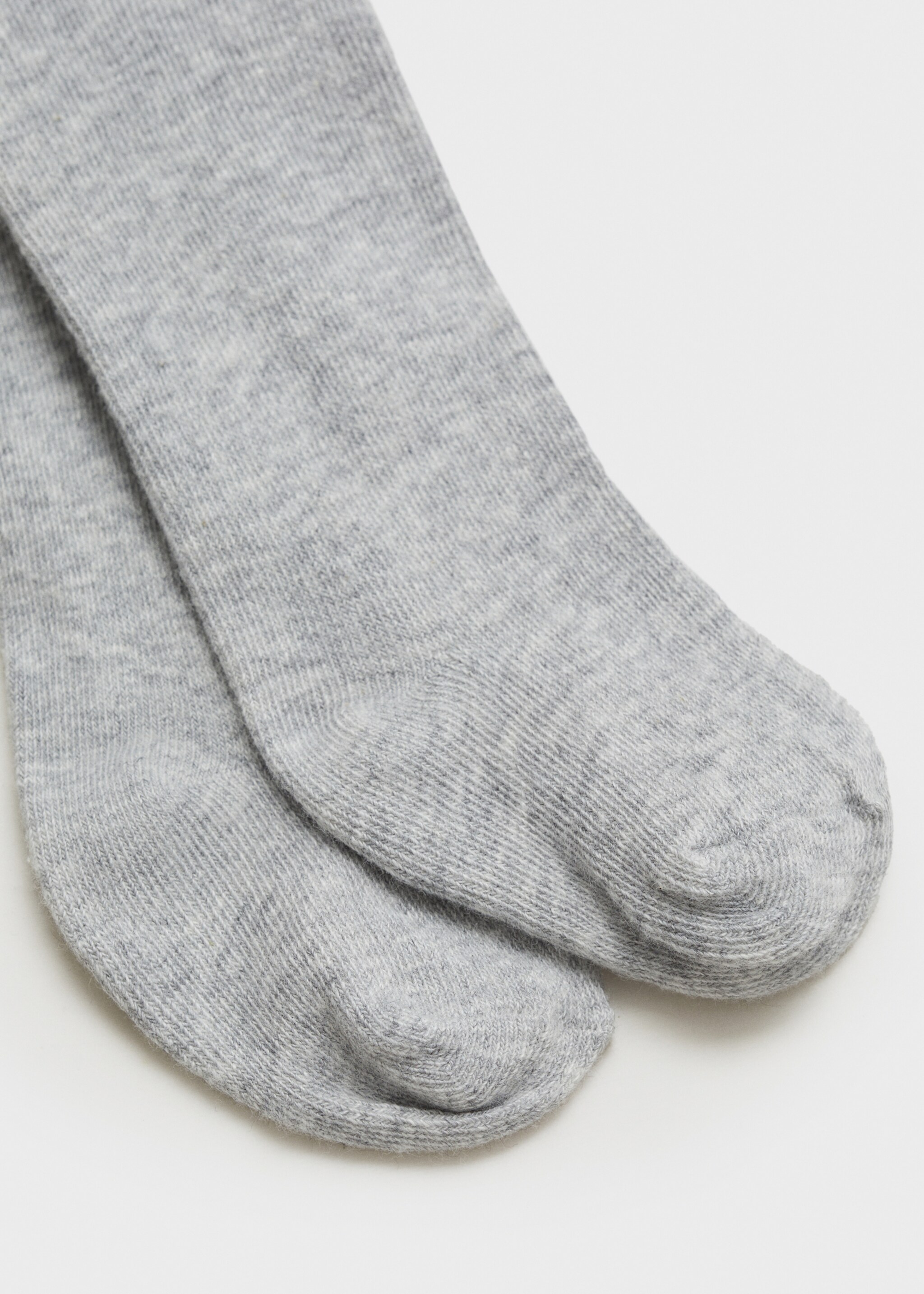 Knitted tights - Details of the article 8, Light Heather Grey. Ref: 77095996-00.