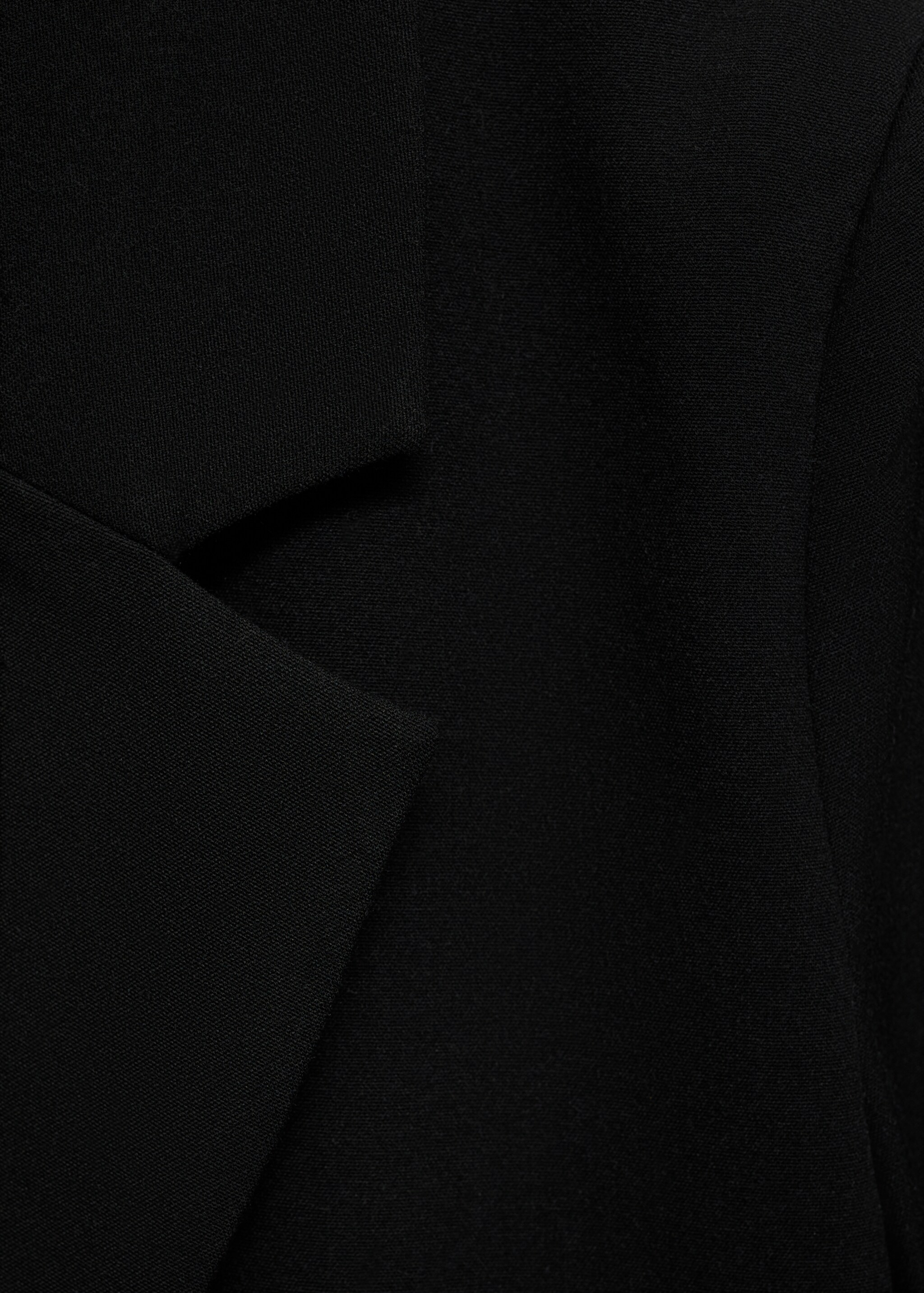 Straight-fit suit jacket - Details of the article 0, Black. Ref: 77095999-00.
