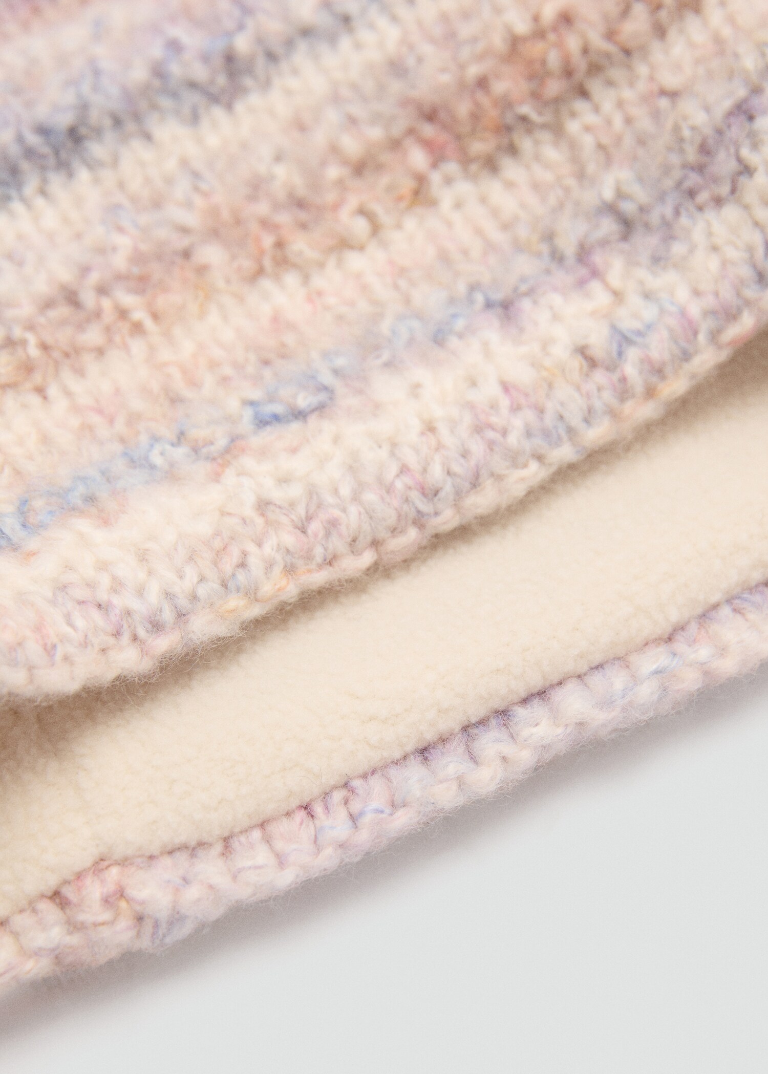 Zweifarbiger Strickschal - Detail des Artikels 1