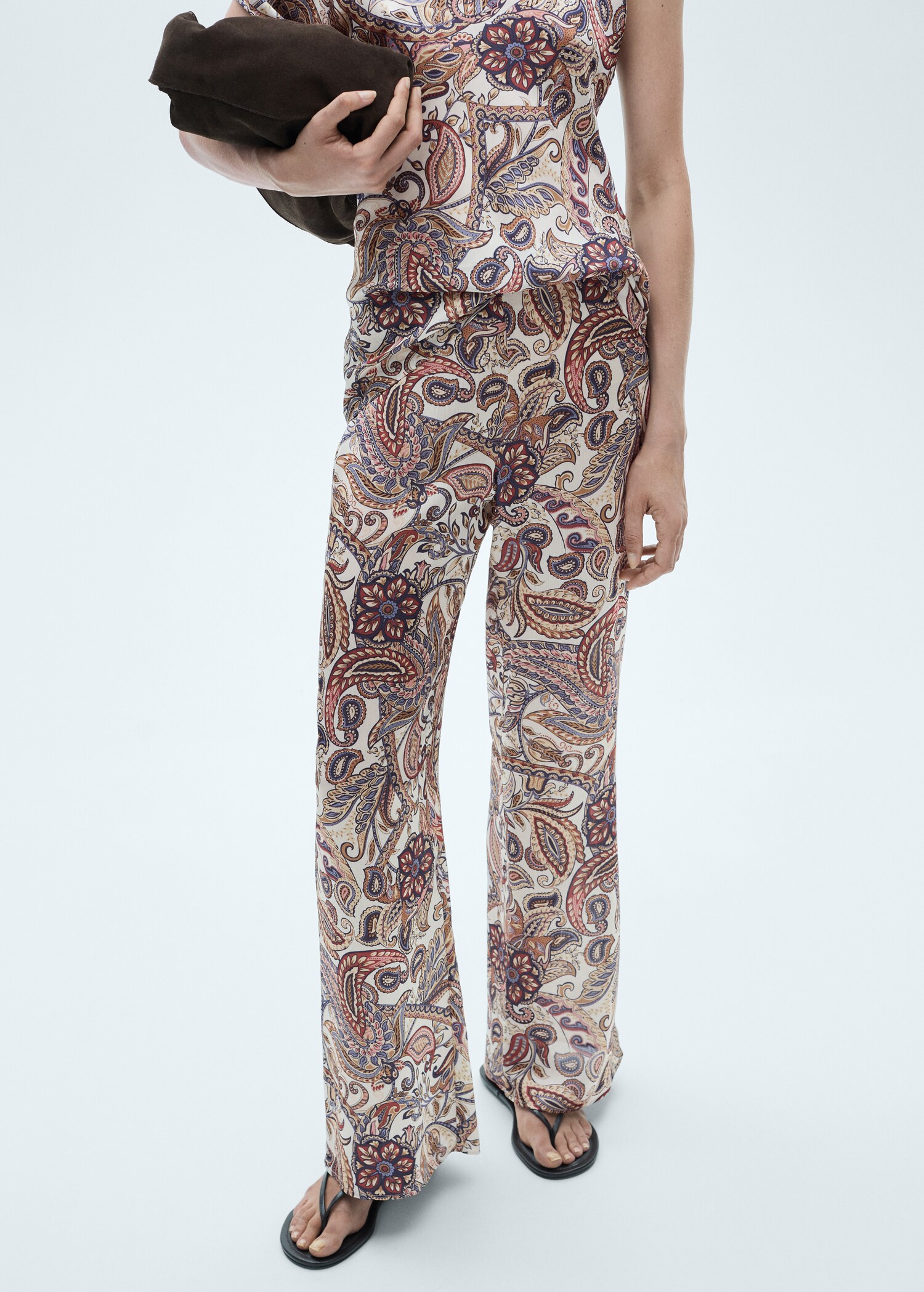 Flowy printed trousers - Medium plane