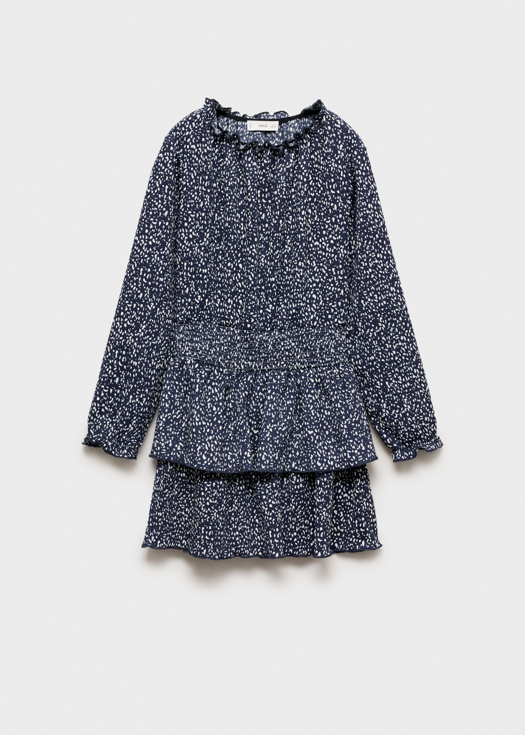 Ruffled printed dress - Article without model