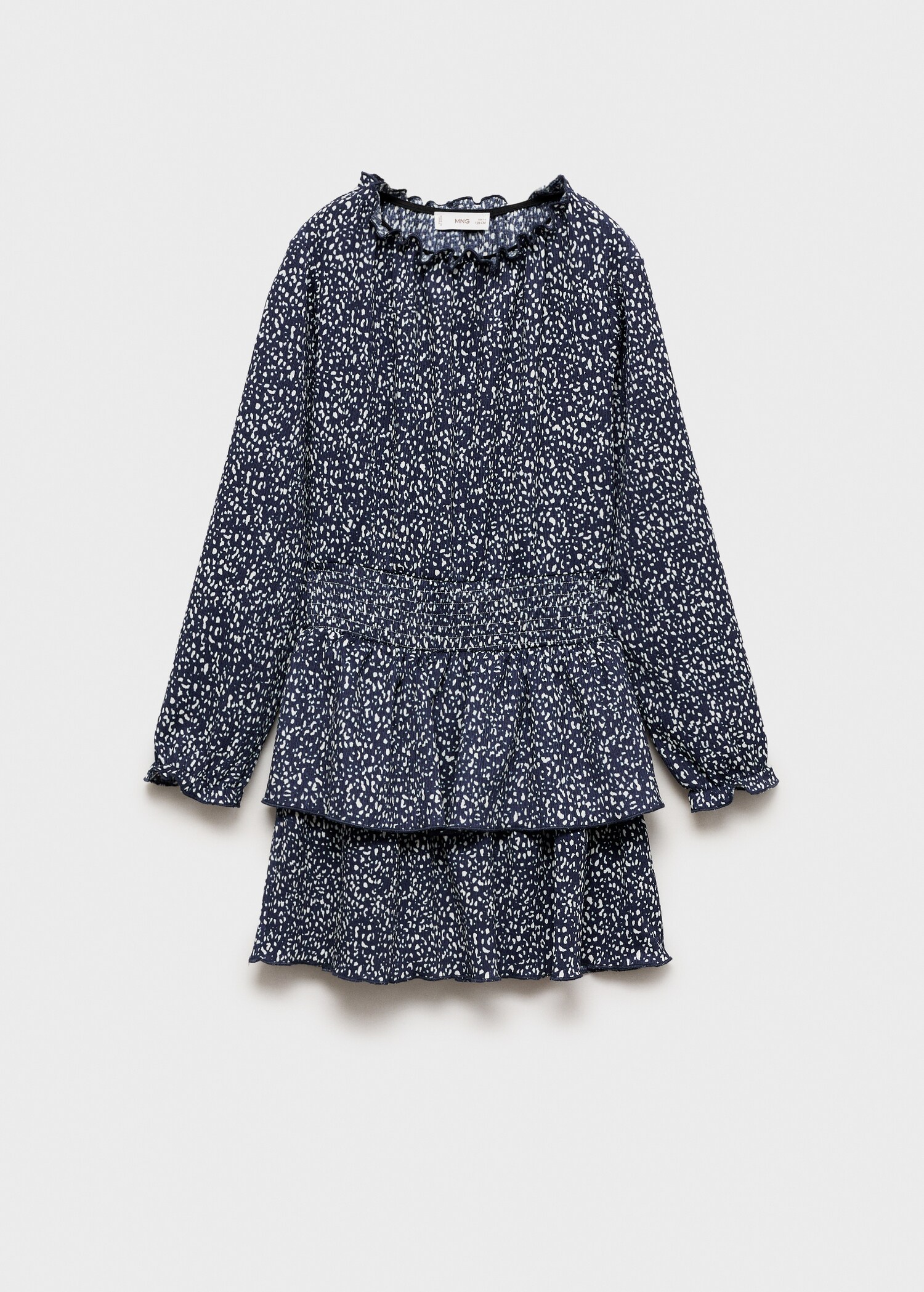 Ruffled printed dress - Article without model