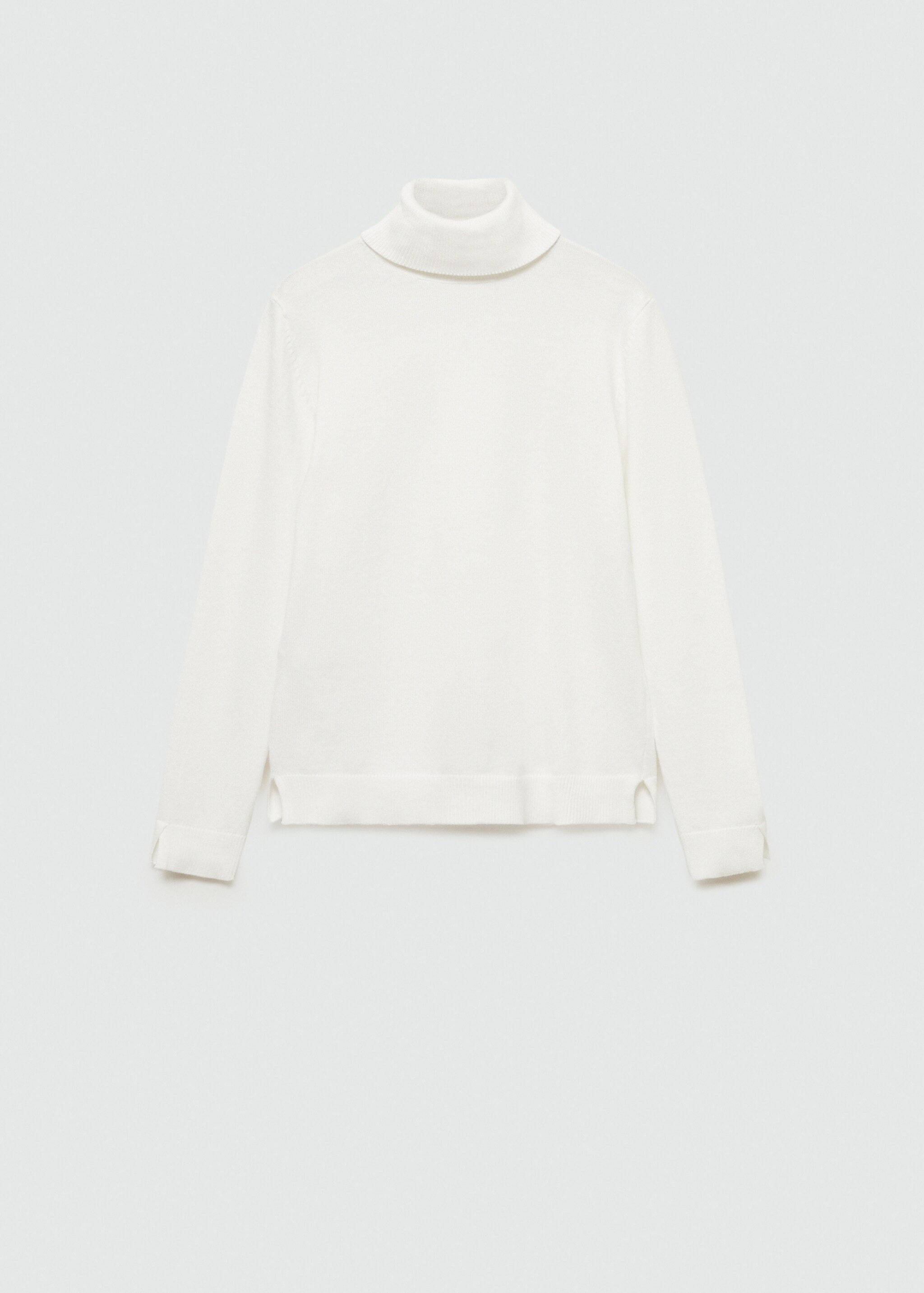 Turtleneck knitted sweater - Article without model, Off White. Ref: 77096336-00.