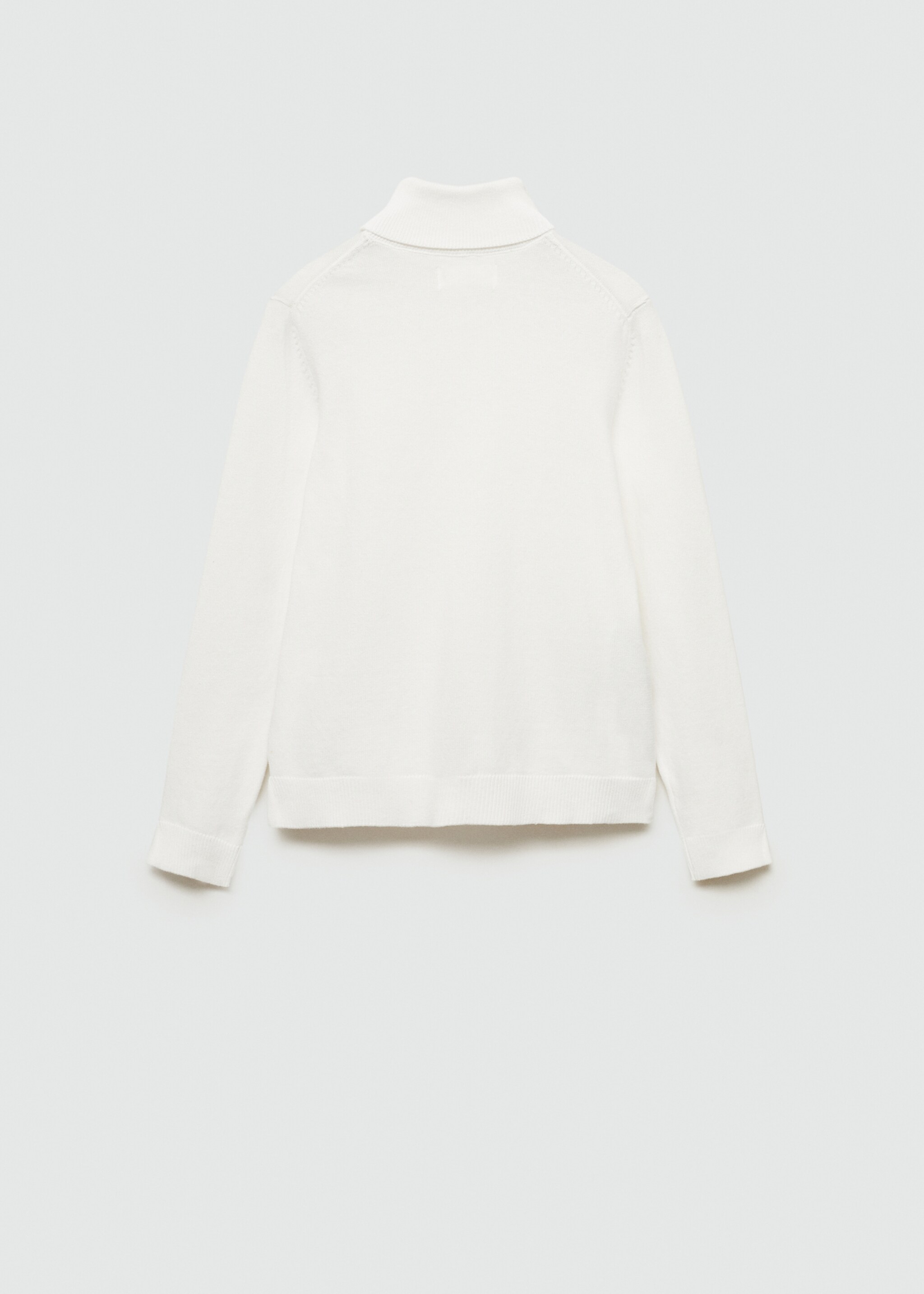Turtleneck knitted sweater - Reverse of the article, Off White. Ref: 77096336-00.
