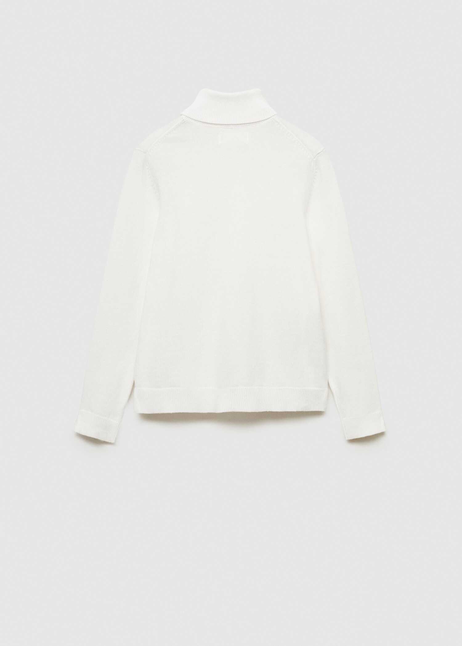 Turtleneck knitted sweater - Reverse of the article