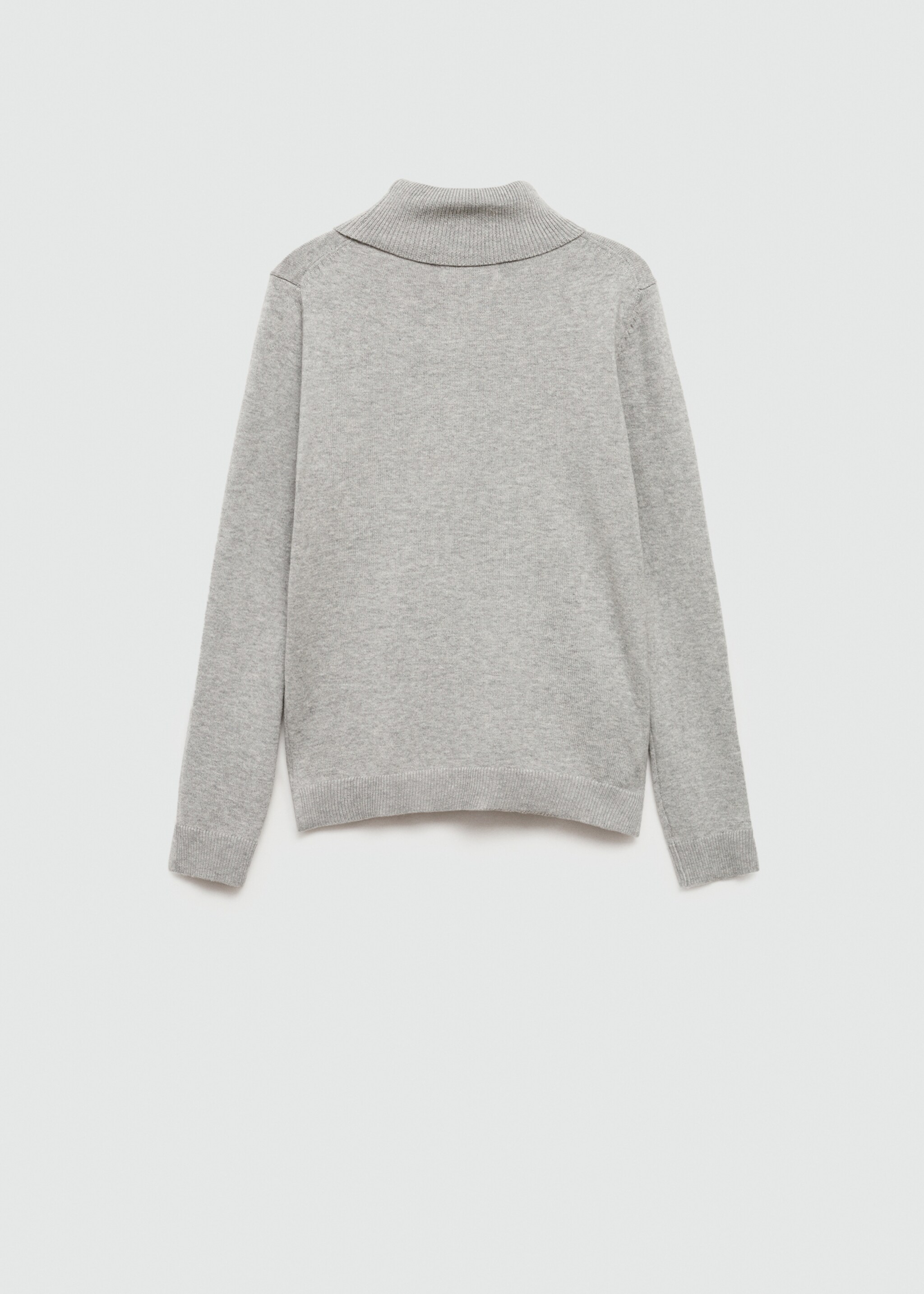 Jersei punt coll girat - Revers de l'article, Gris mig vigoré. Ref: 77096336-00.