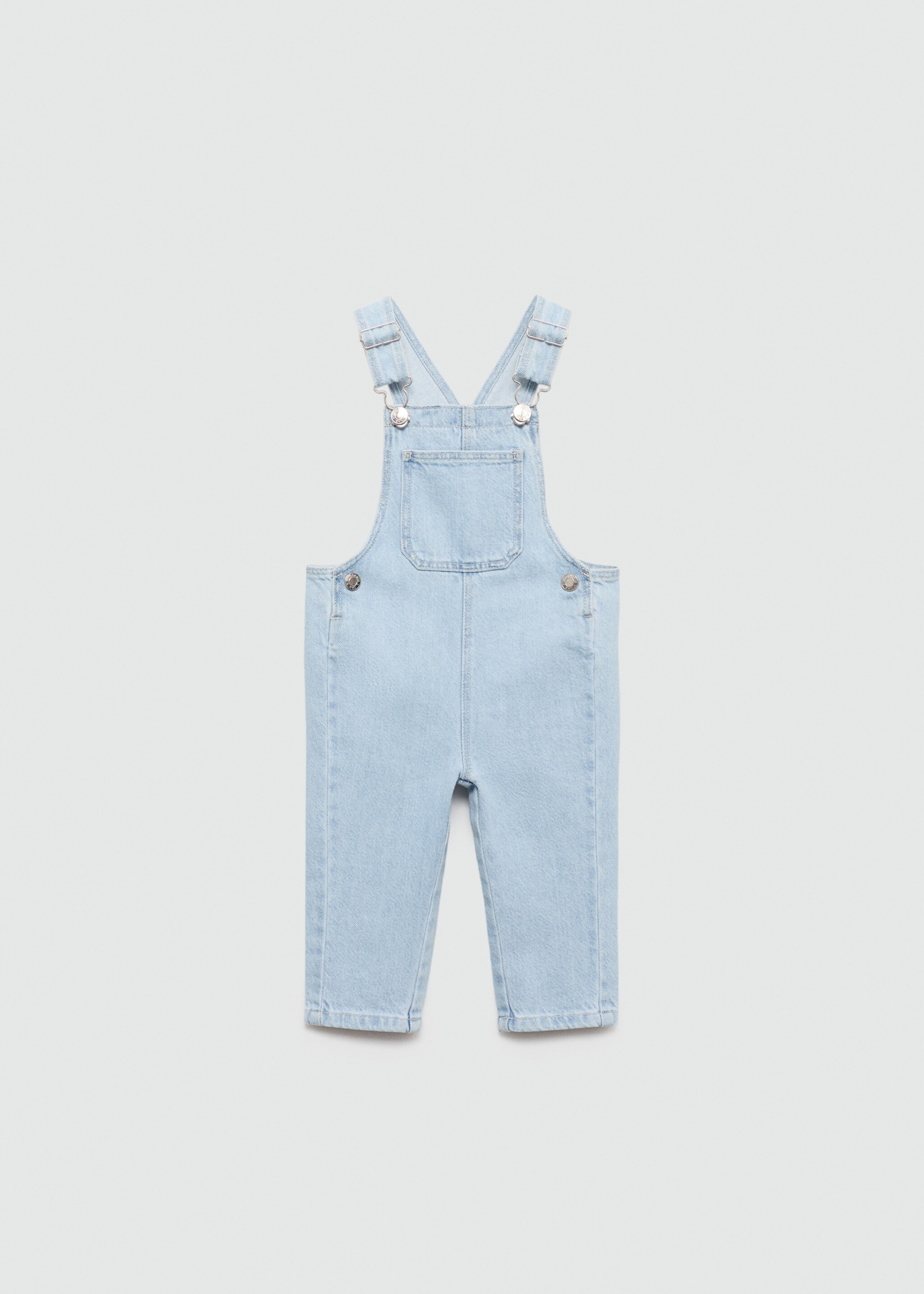 Straight denim dungarees - Article without model