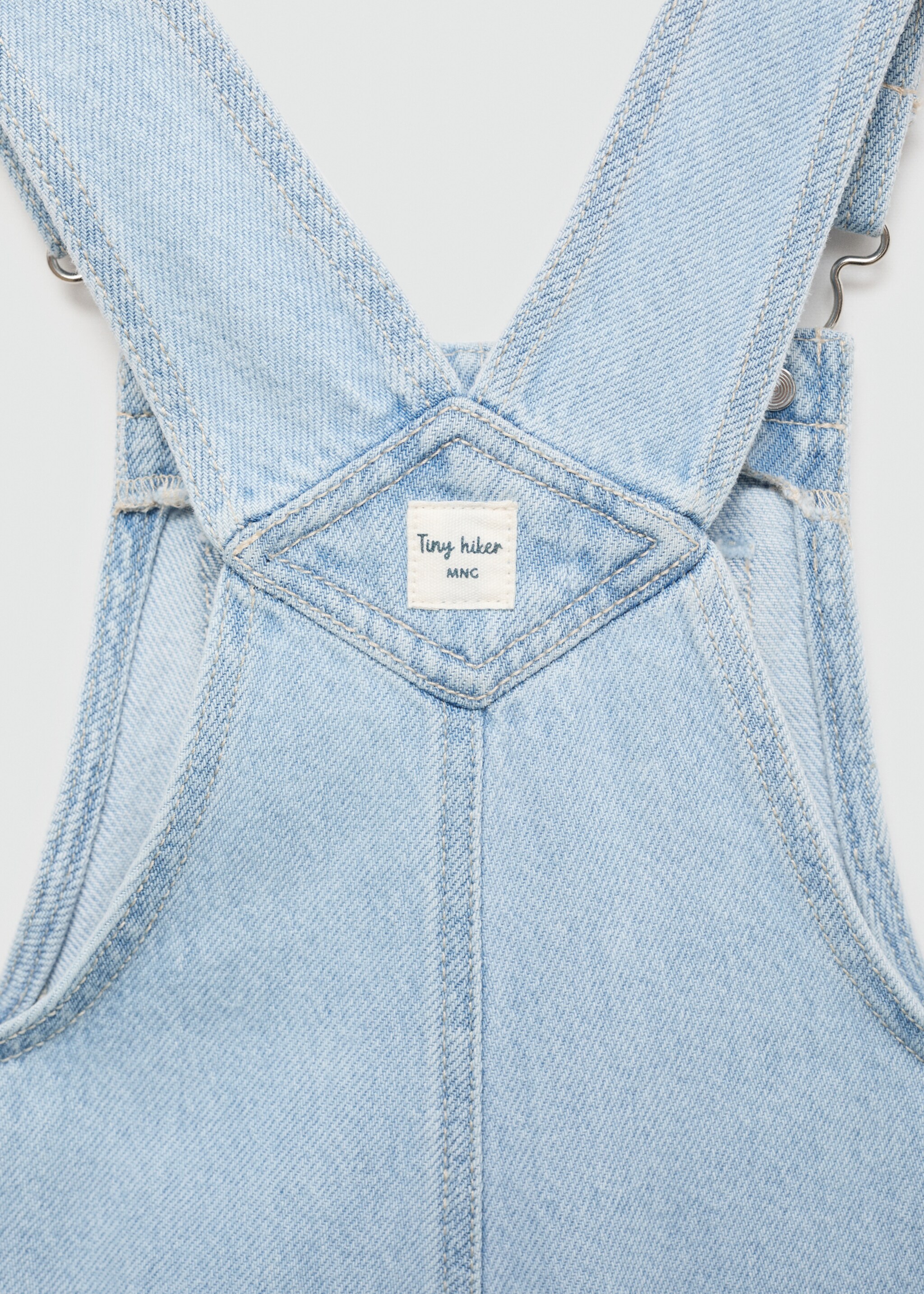 Straight denim dungarees - Details of the article 8