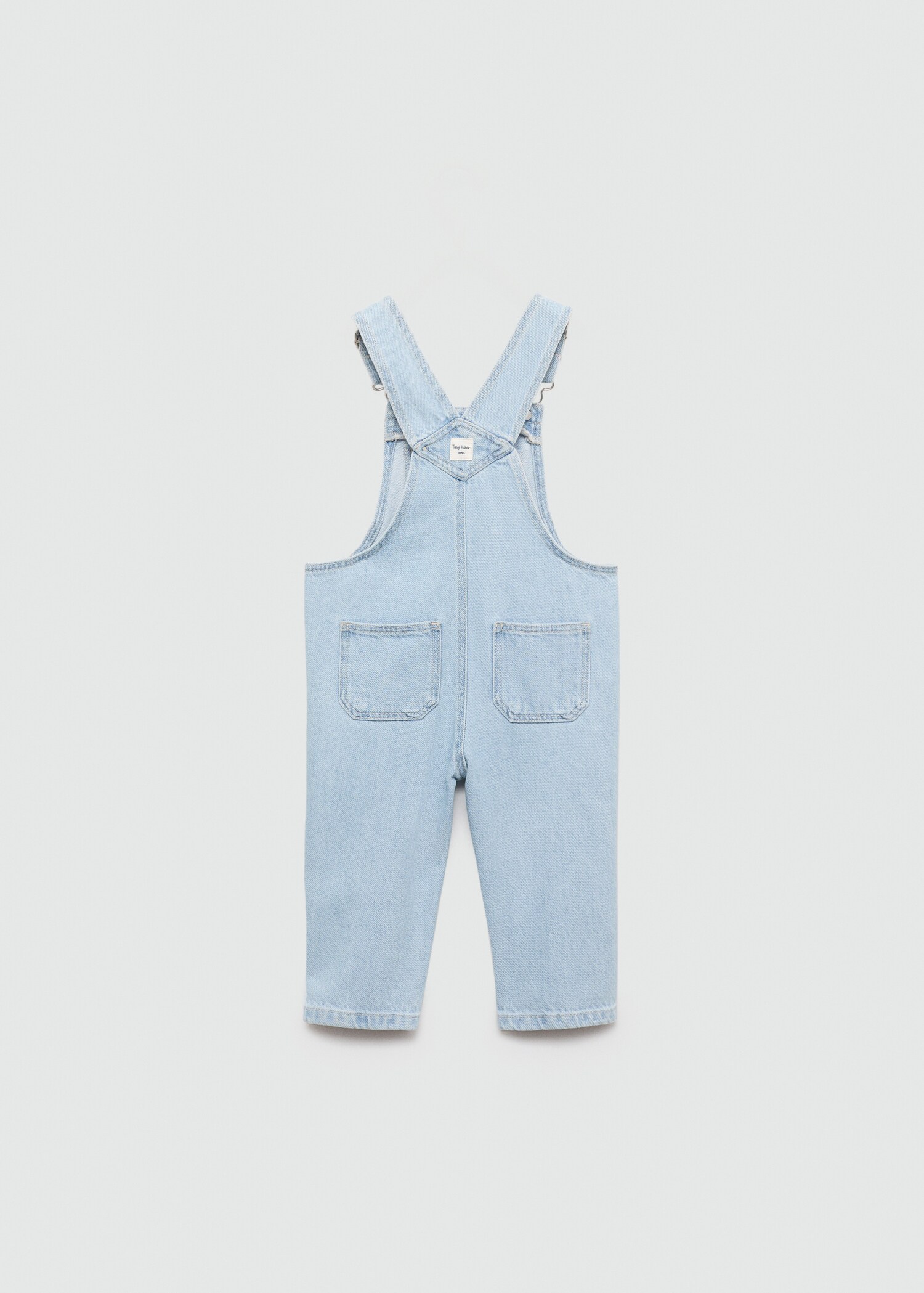 Salopette denim diritta - Retro dell'articolo