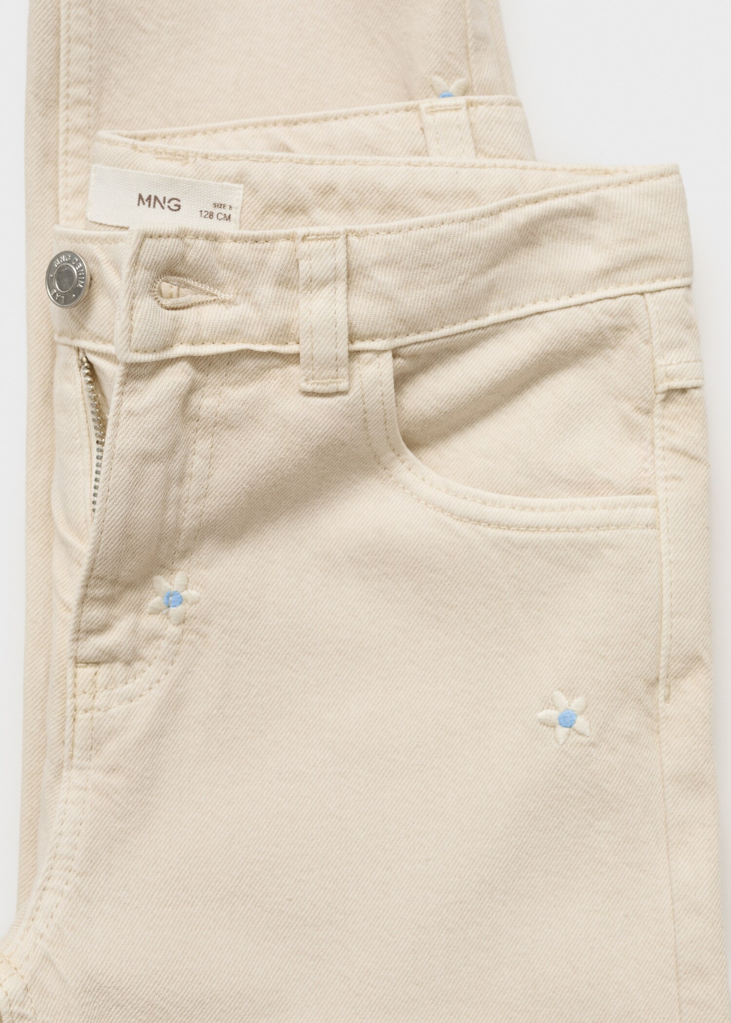 Embroidered details jeans - Details of the article 0