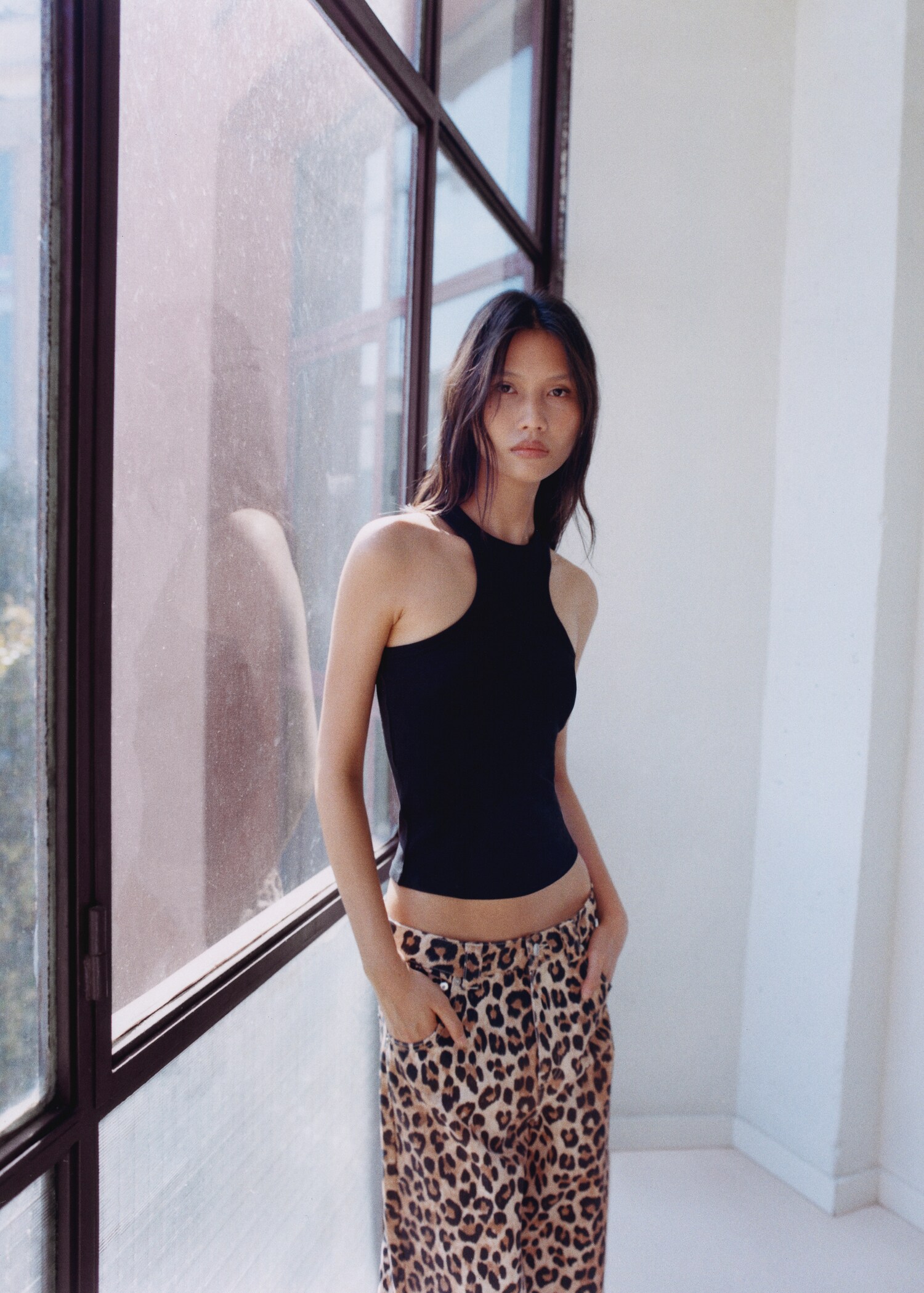 Ribbed cotton-blend top - Details of the article 6