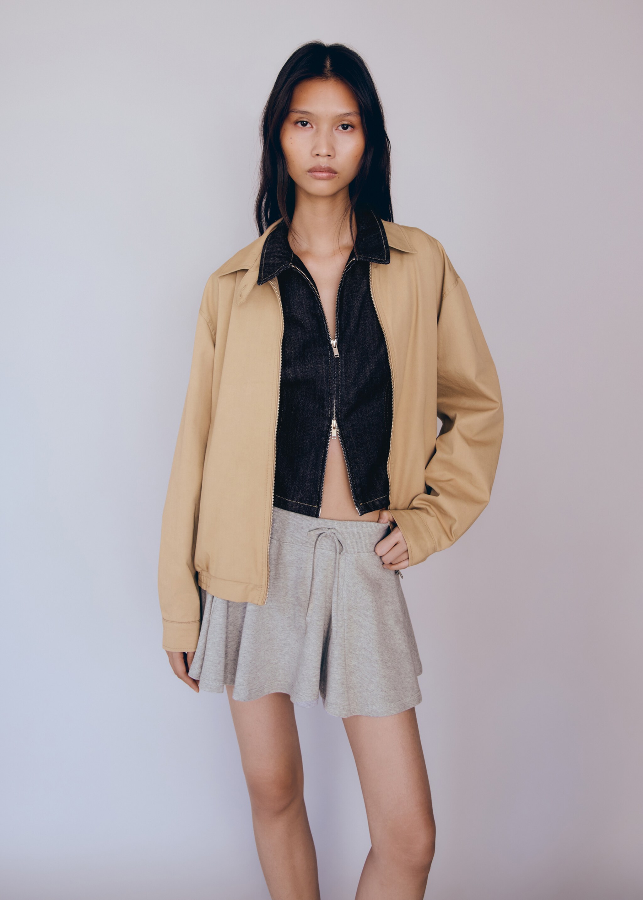 Short skirt with bow - Medium plane