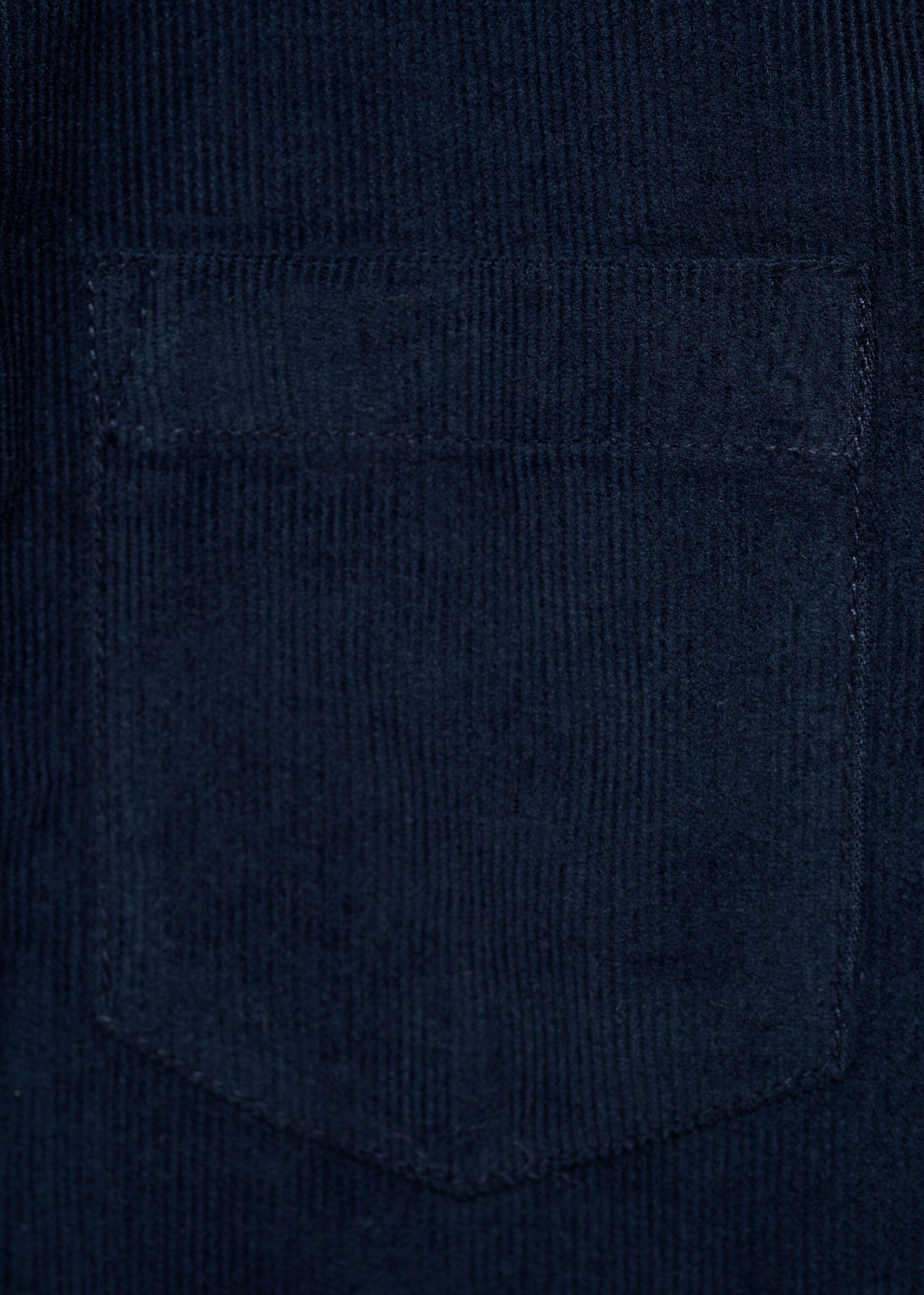 Regular-fit corduroy shirt - Details of the article 0, Dark Navy. Ref: 77096350-00.