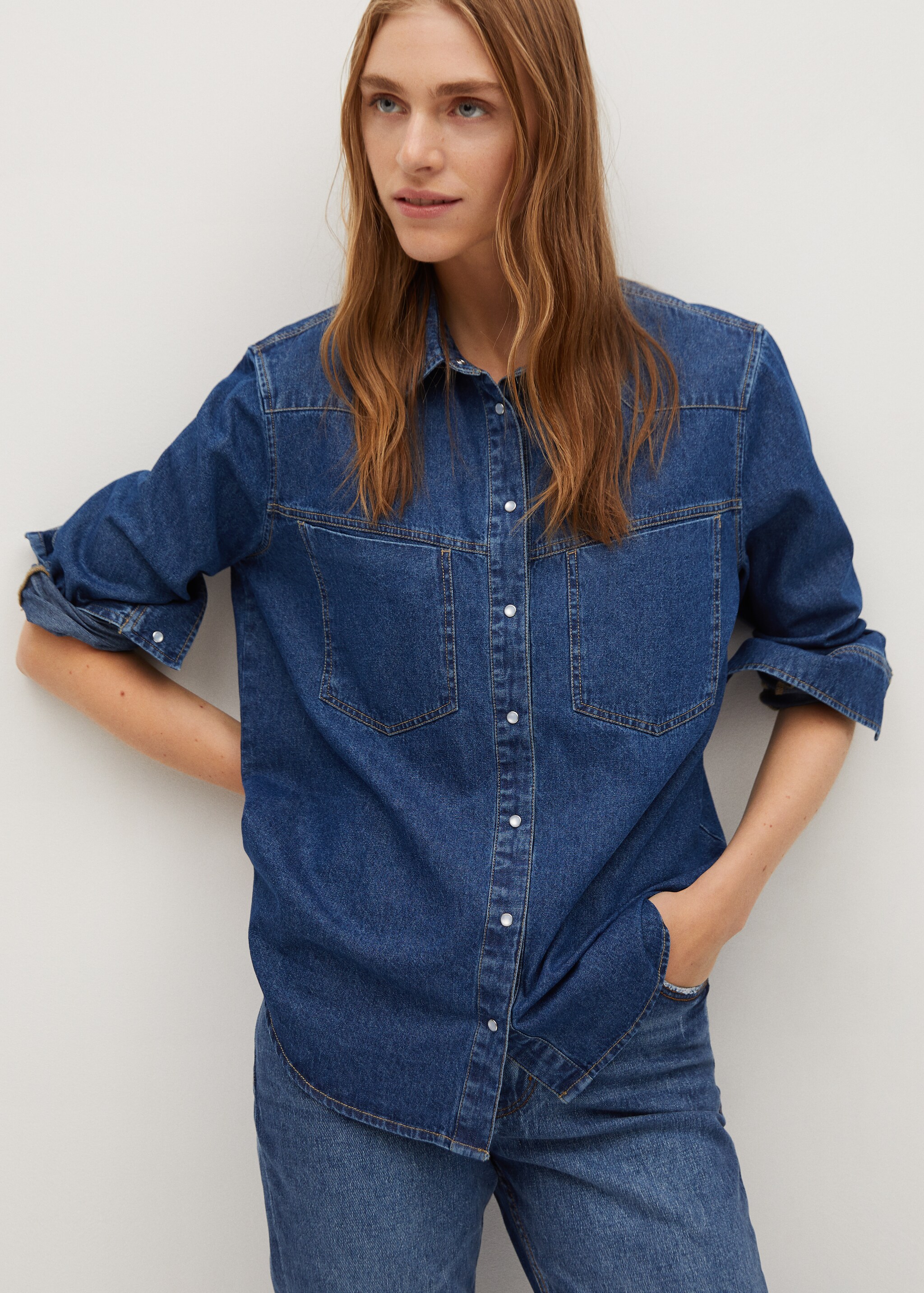 Camisa denim algodón - Detalle del artículo 4