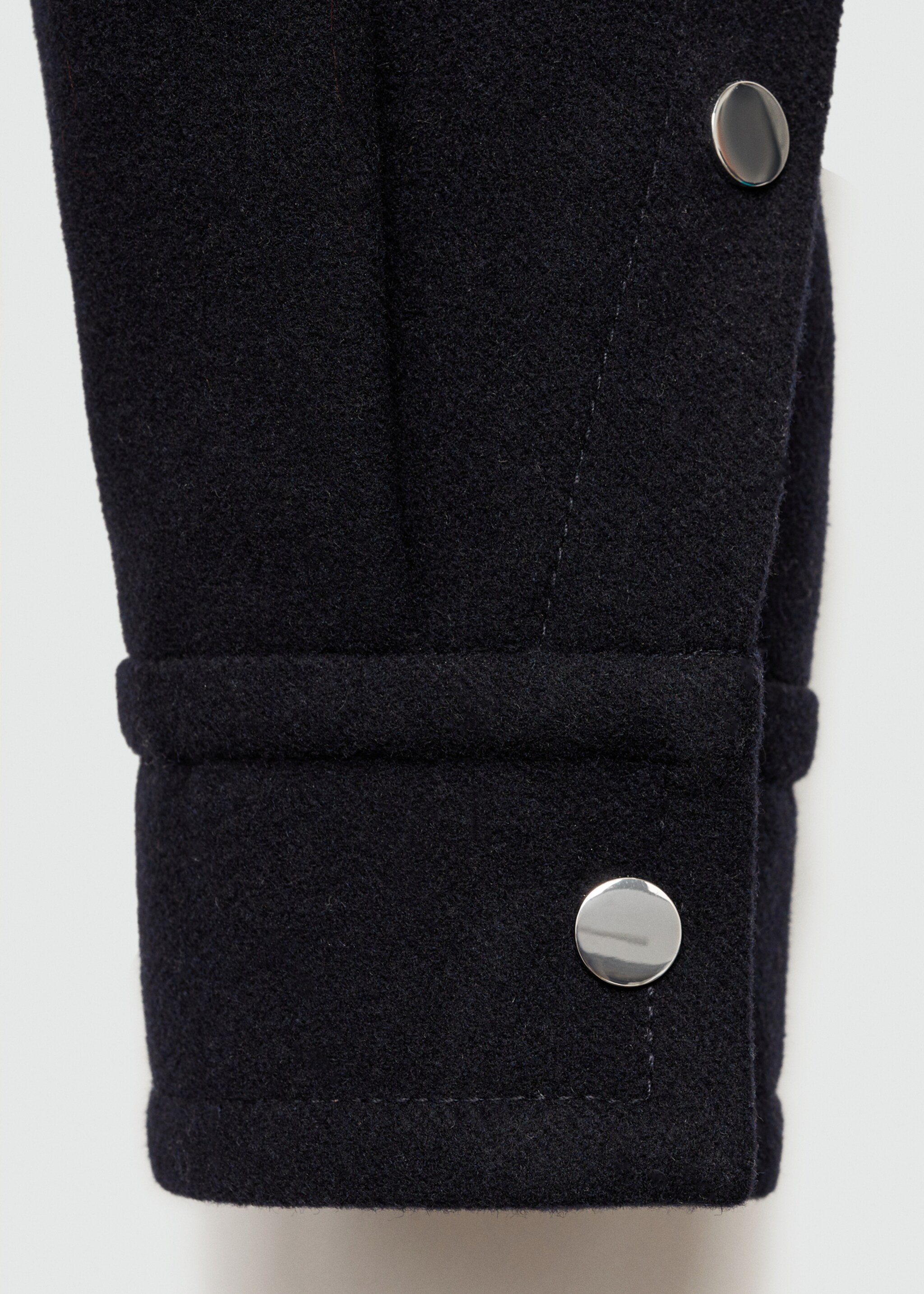 Oversized wollen jasje - Detail van het artikel 0, Donkermarine. Ref: 77096719-00.