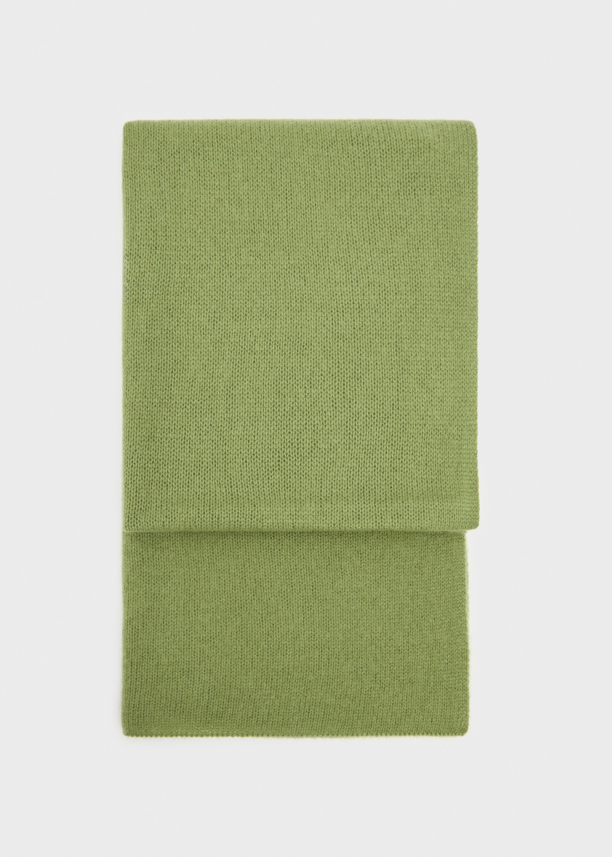 100% cashmere scarf - Article without model, Green. Ref: 77096720-00.