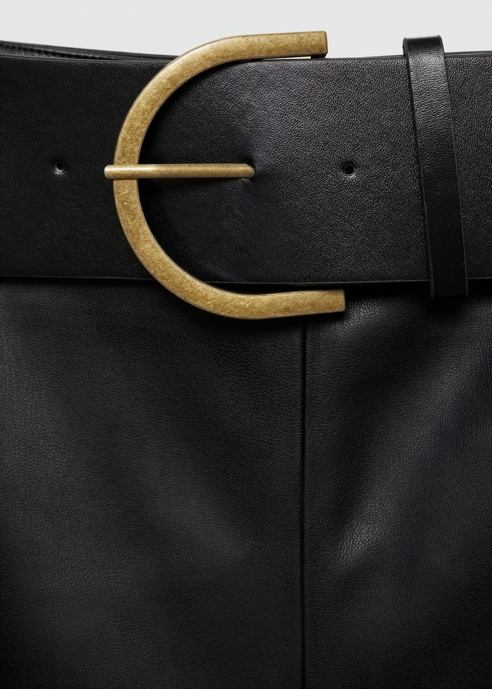 Leather-effect midi-skirt - Details of the article 8