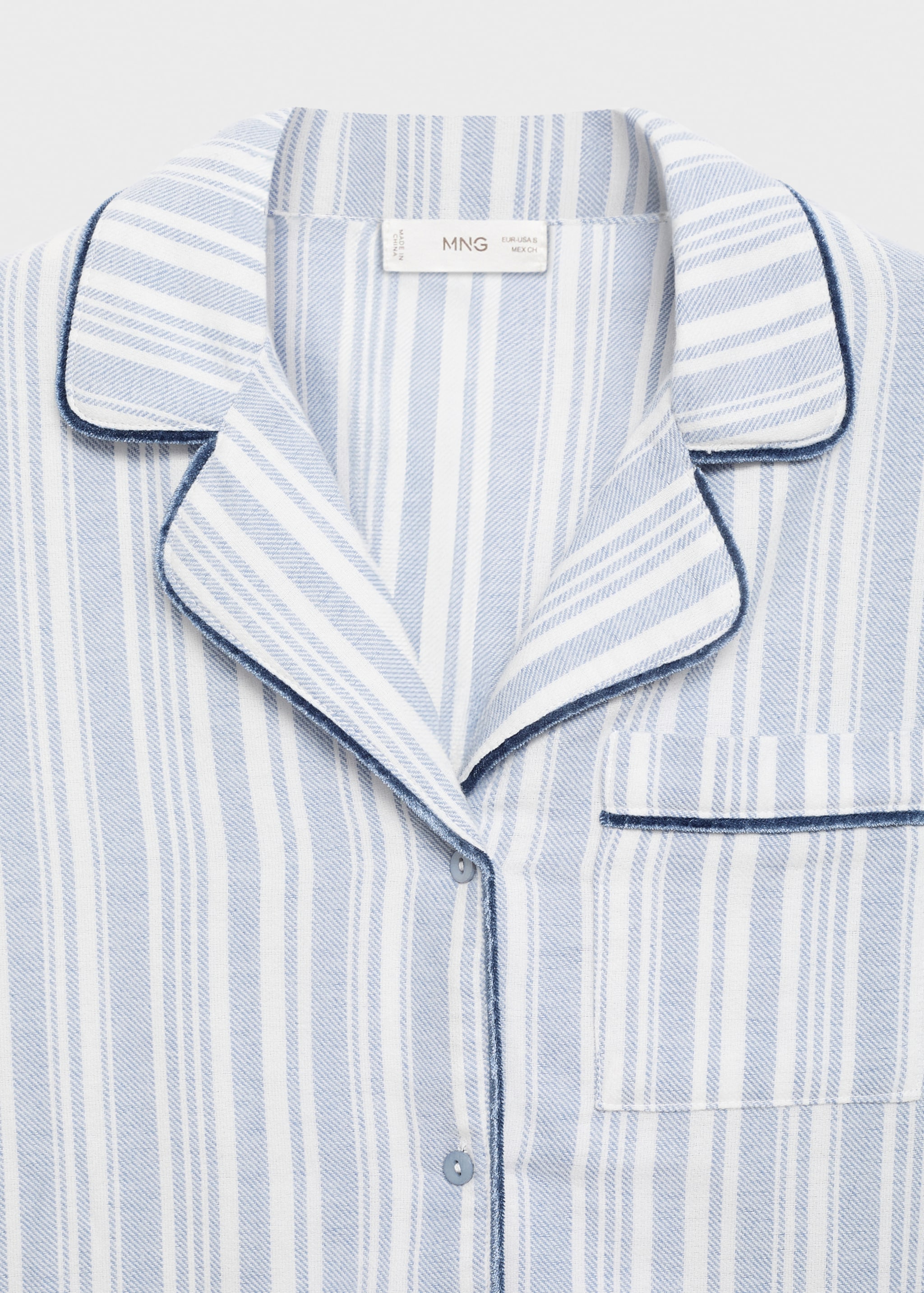 Striped long pyjamas - Details of the article 0