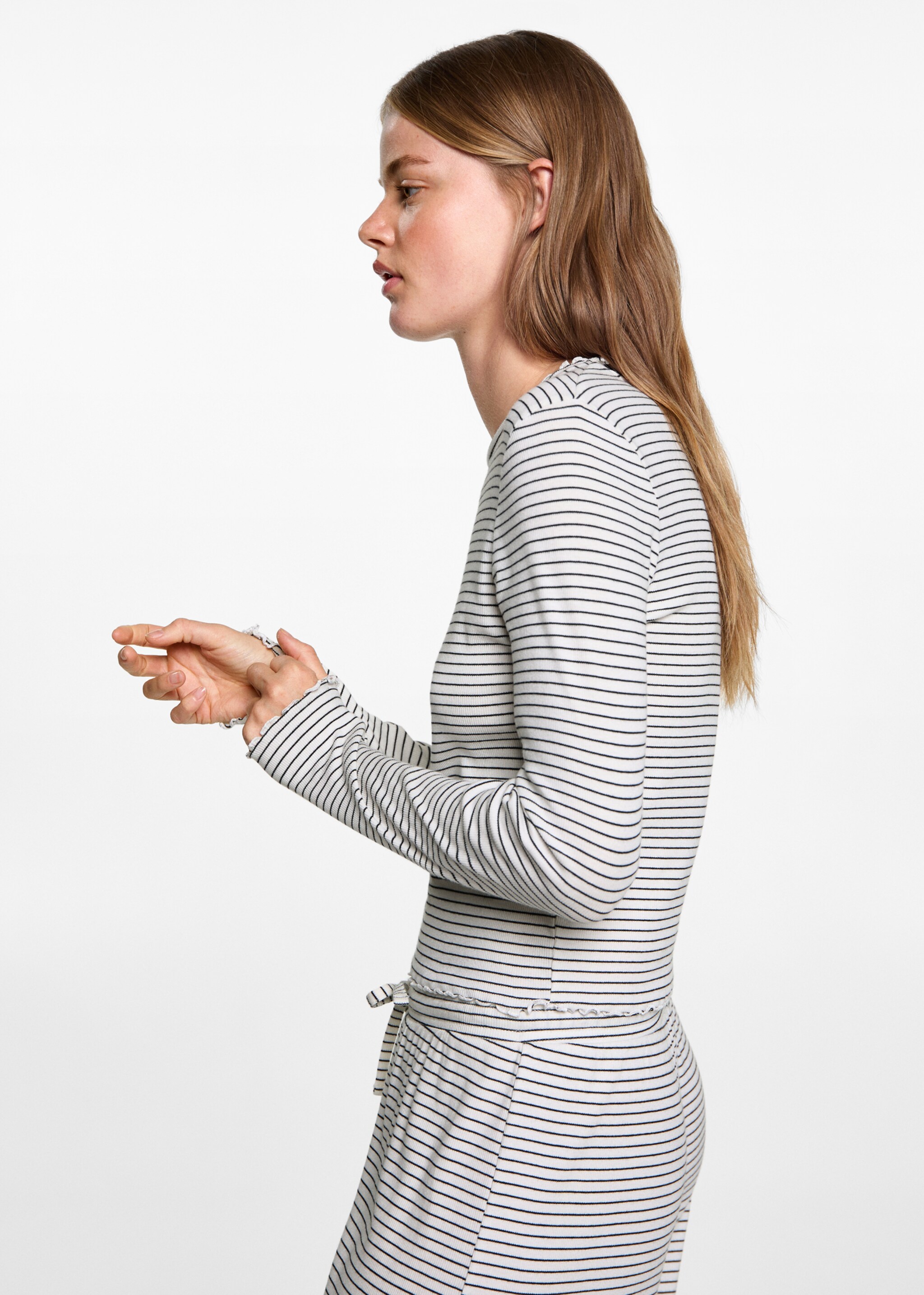 Striped long pyjamas - Medium plane