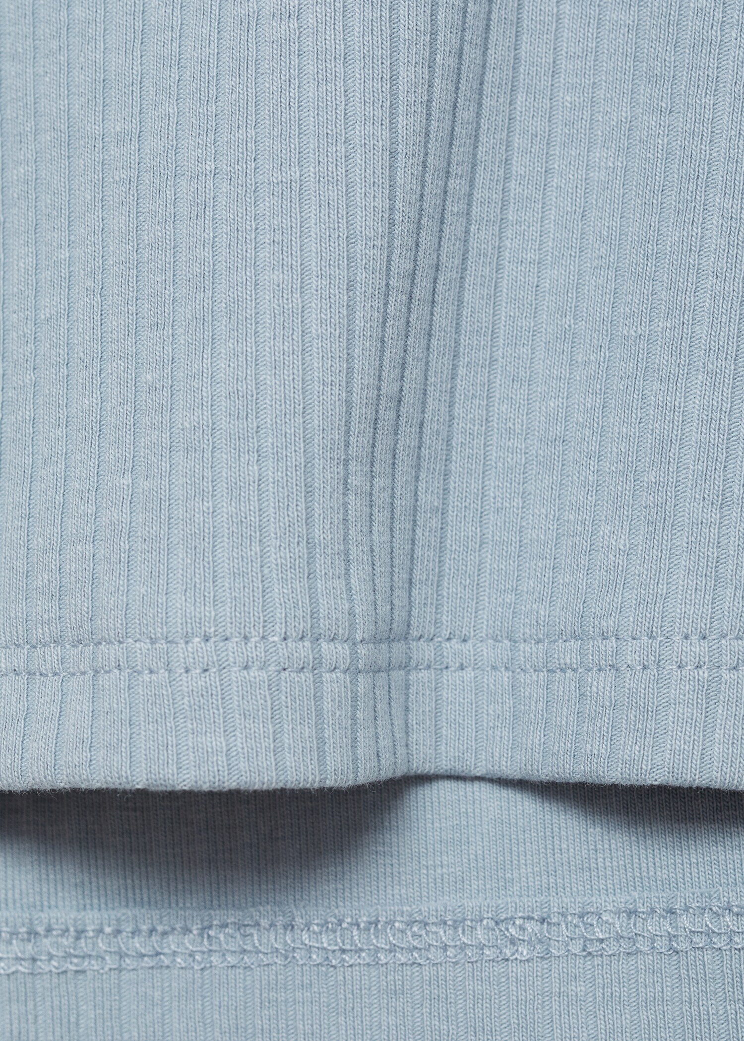 T-shirt coton côtelé - Détail de l'article 0