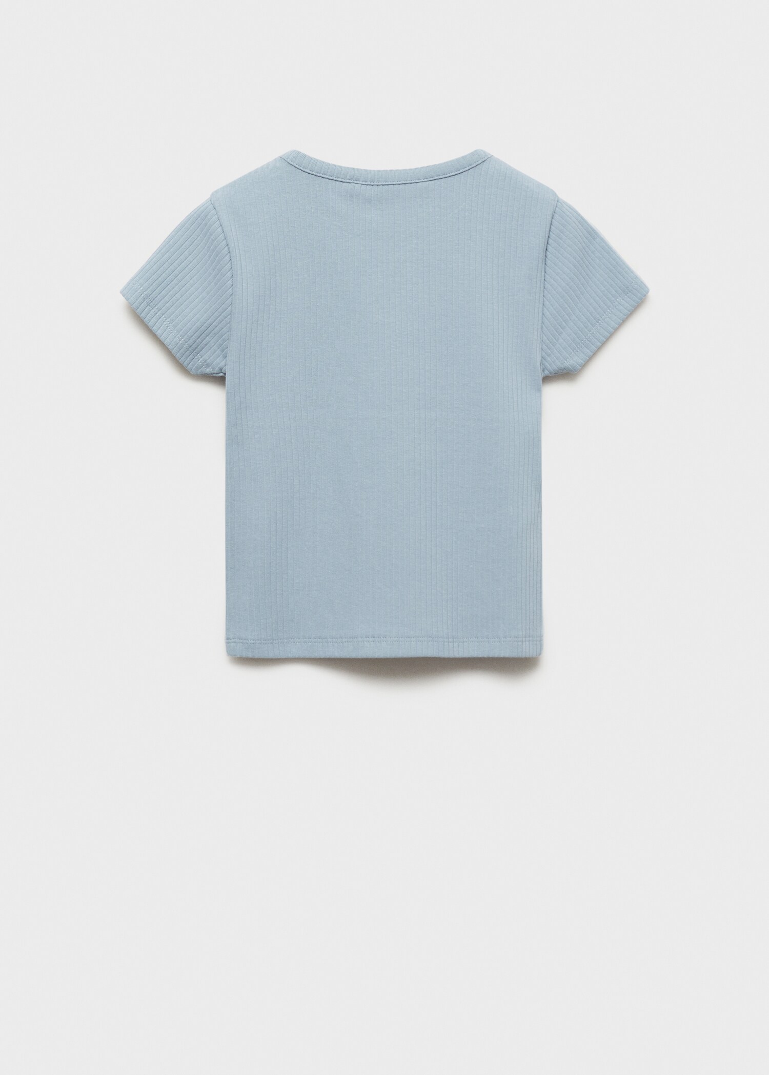 T-shirt coton côtelé - Verso de l’article