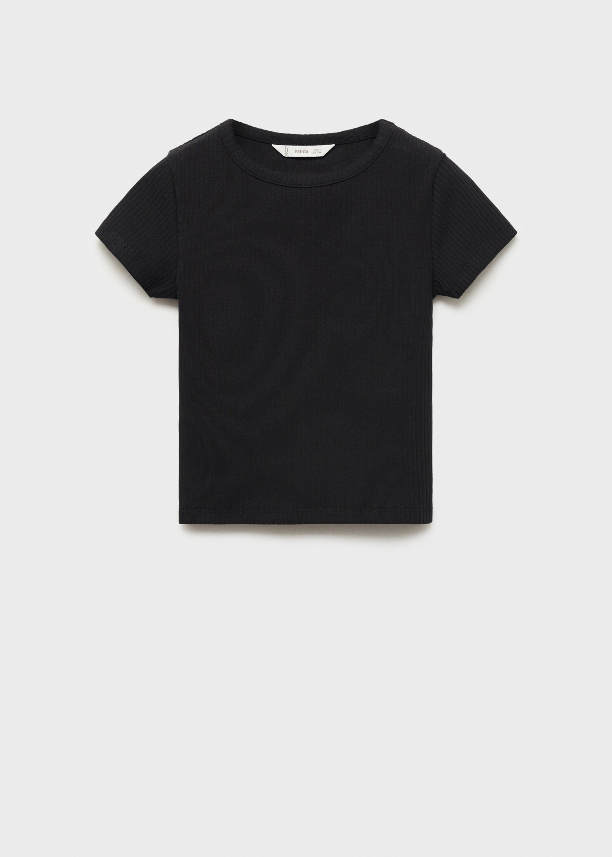 Geribd katoenen T-shirt - Artikel zonder model