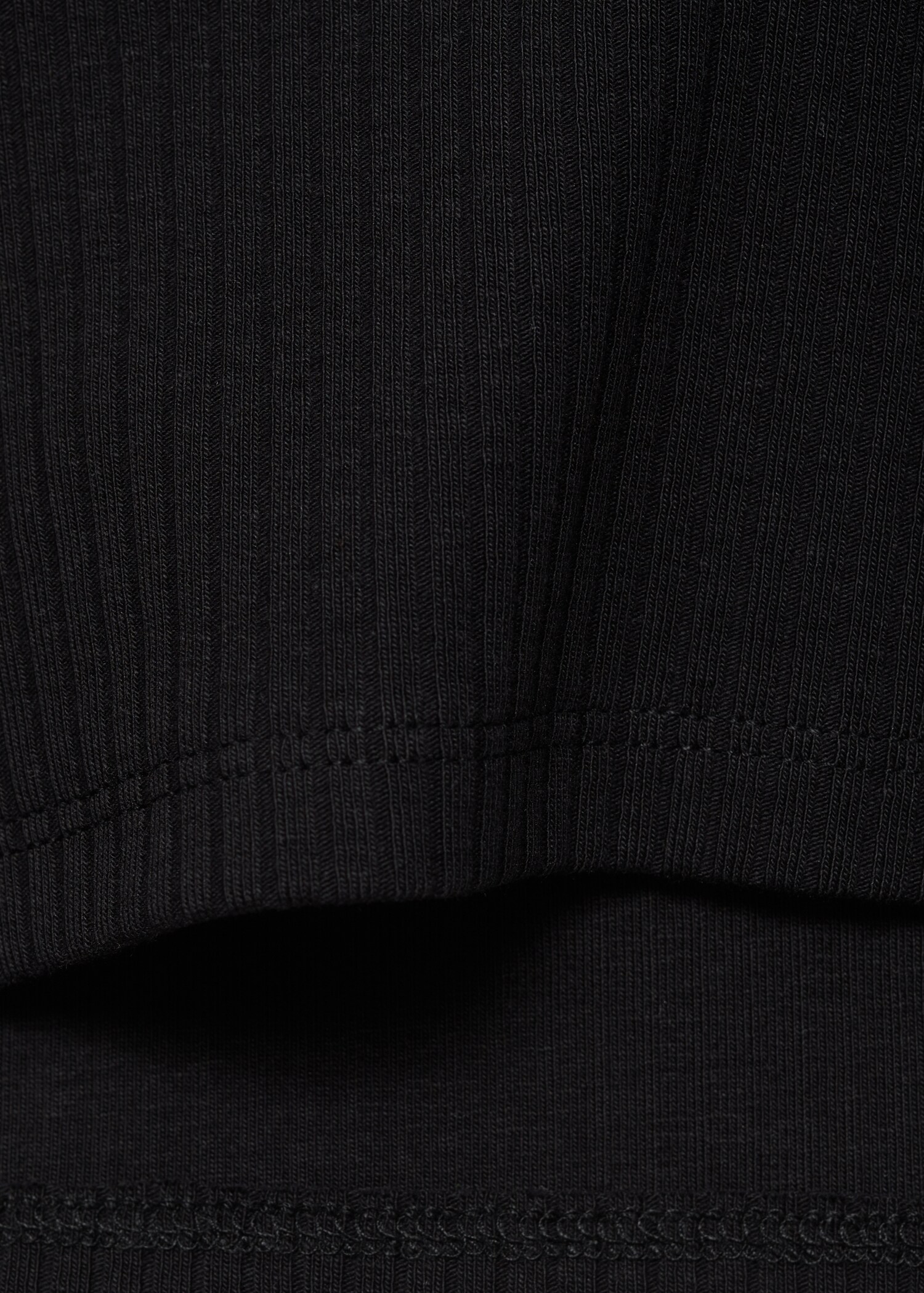 T-shirt coton côtelé - Détail de l'article 0