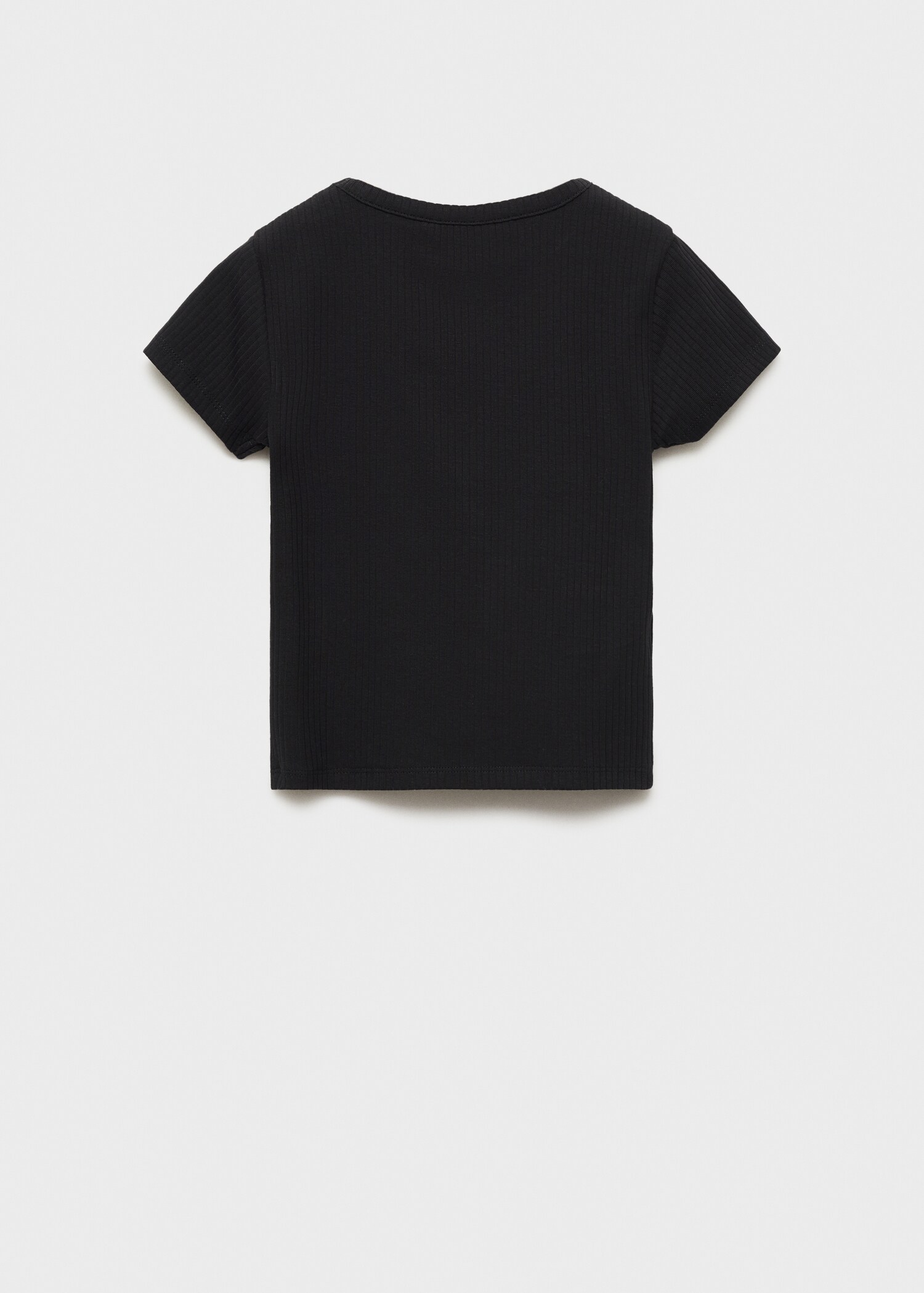 T-shirt coton côtelé - Verso de l’article