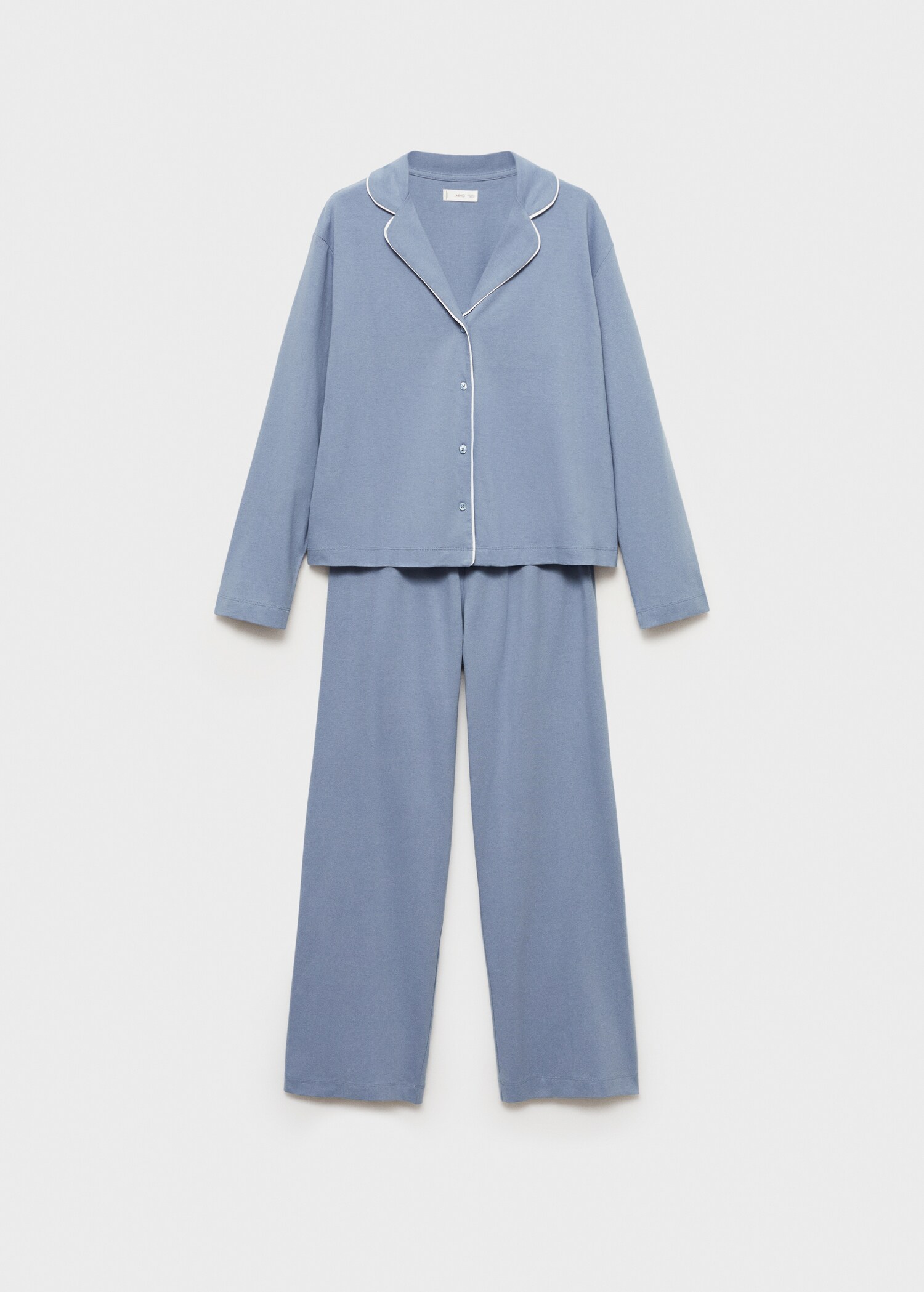 Langer Baumwoll-Pyjama - Artikel ohne Model