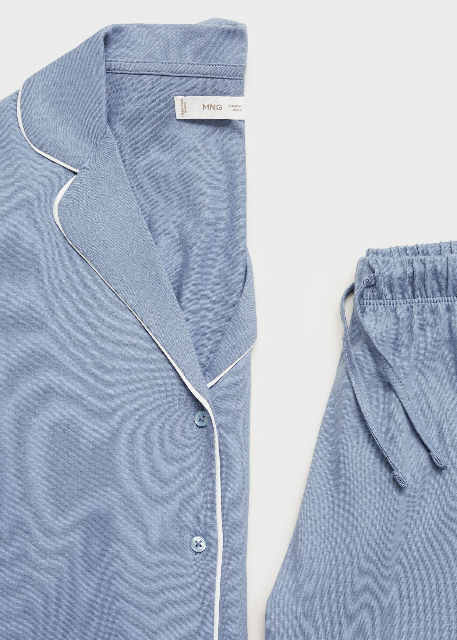 Langer Baumwoll-Pyjama - Detail des Artikels 8