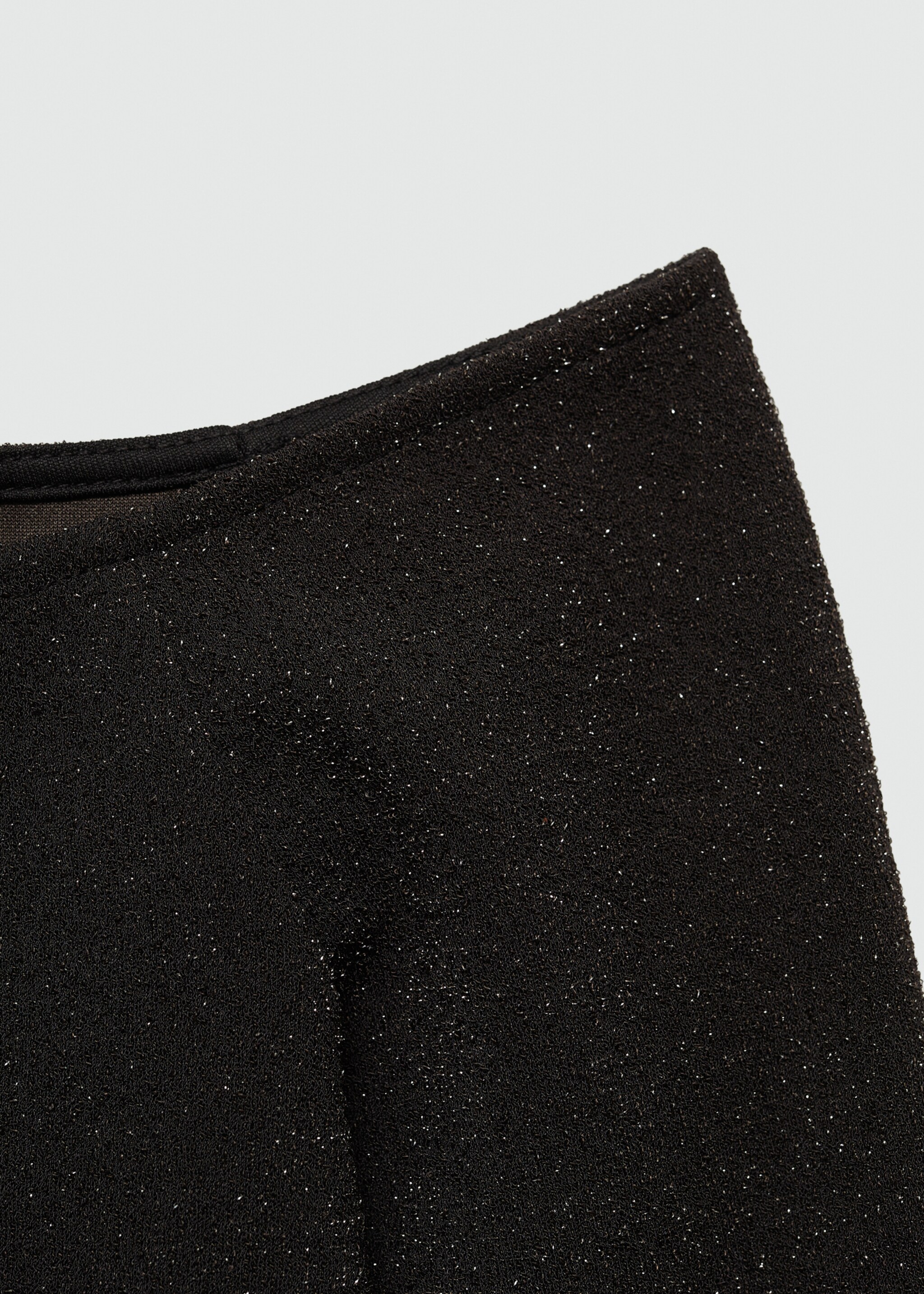 Choker lurex top - Details of the article 8, Black. Ref: 77096736-00.