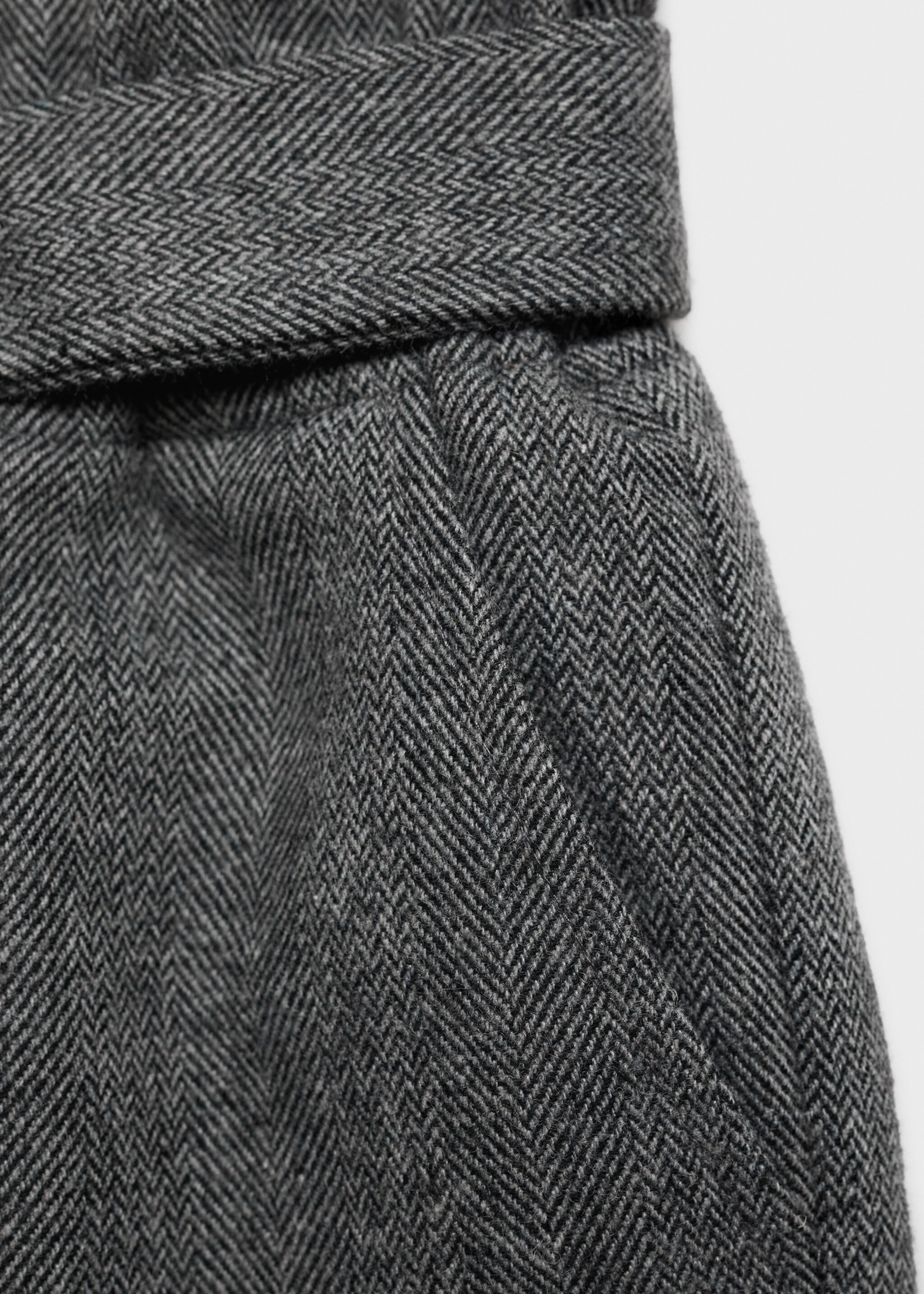 Paperbag shorts with bow - Details of the article 0, Grey. Ref: 77096737-00.