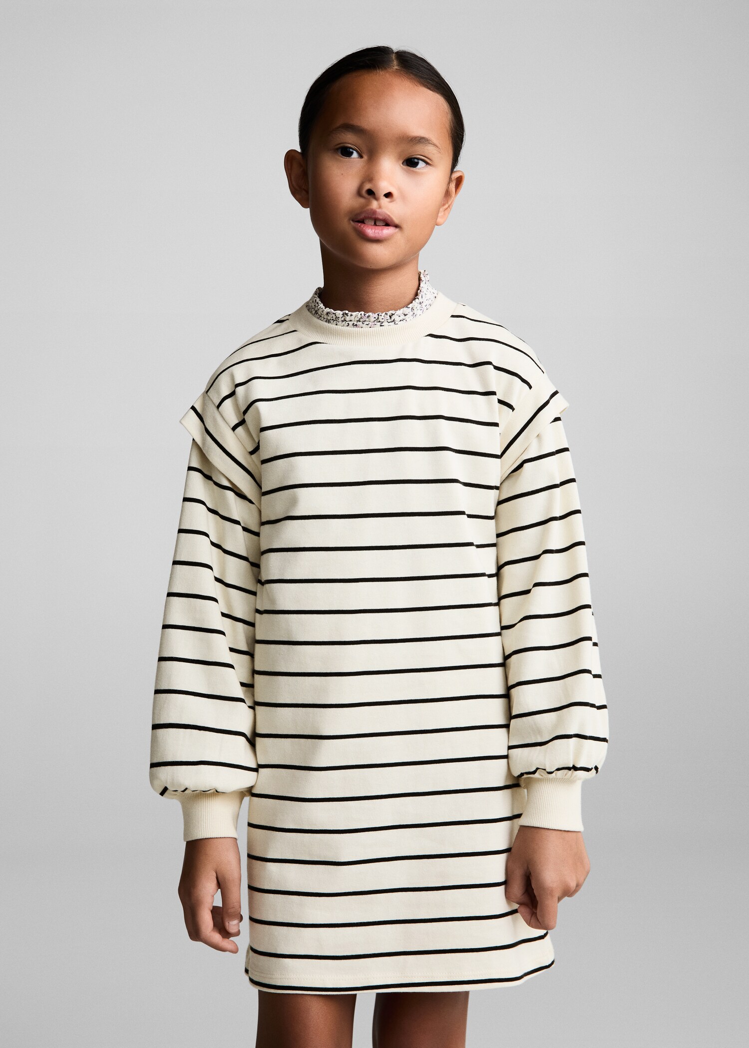 Striped cotton dress - Medium plane