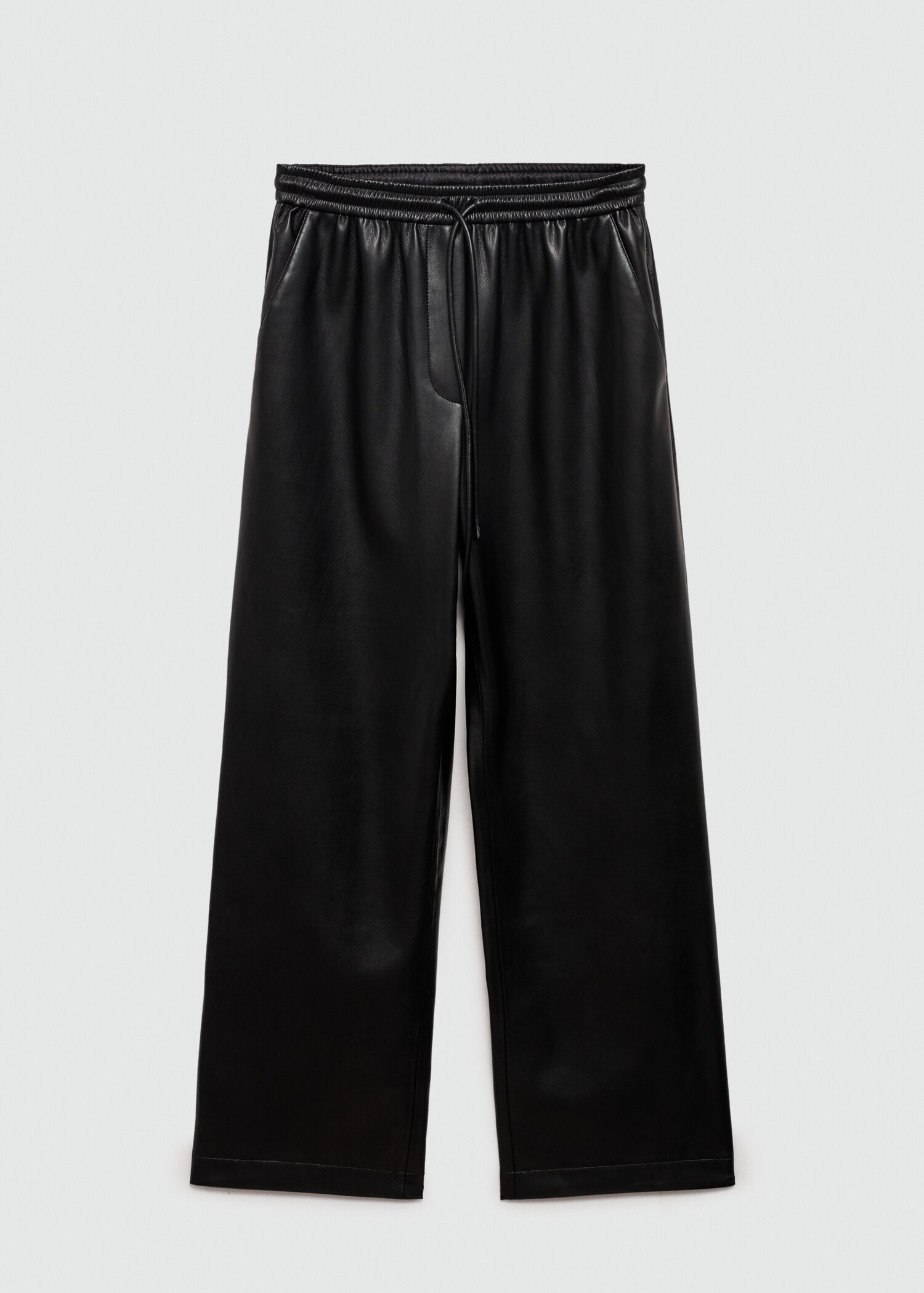 Hose mit Stretchbund und Leder-Effekt - Artikel ohne Model