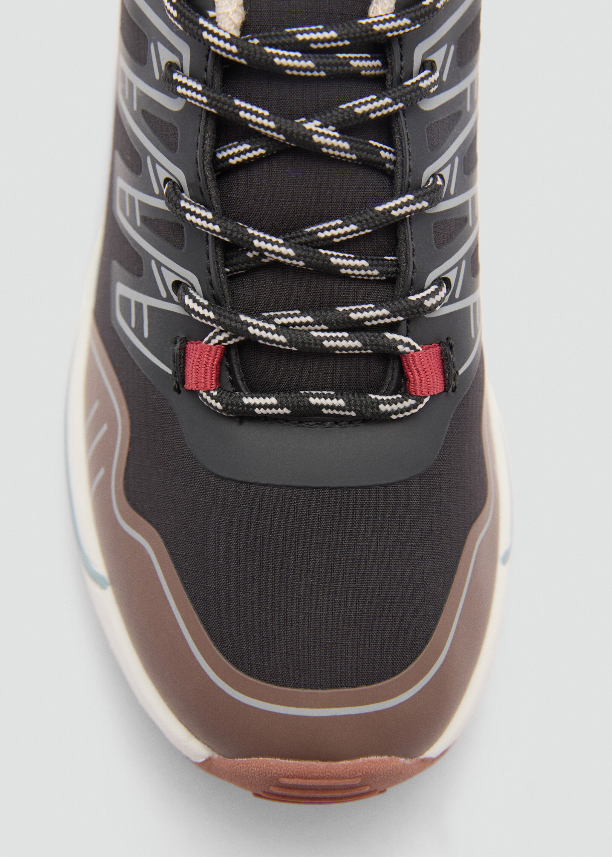 Bicolour sneakers - Details of the article 1, Black. Ref: 77096743-00.