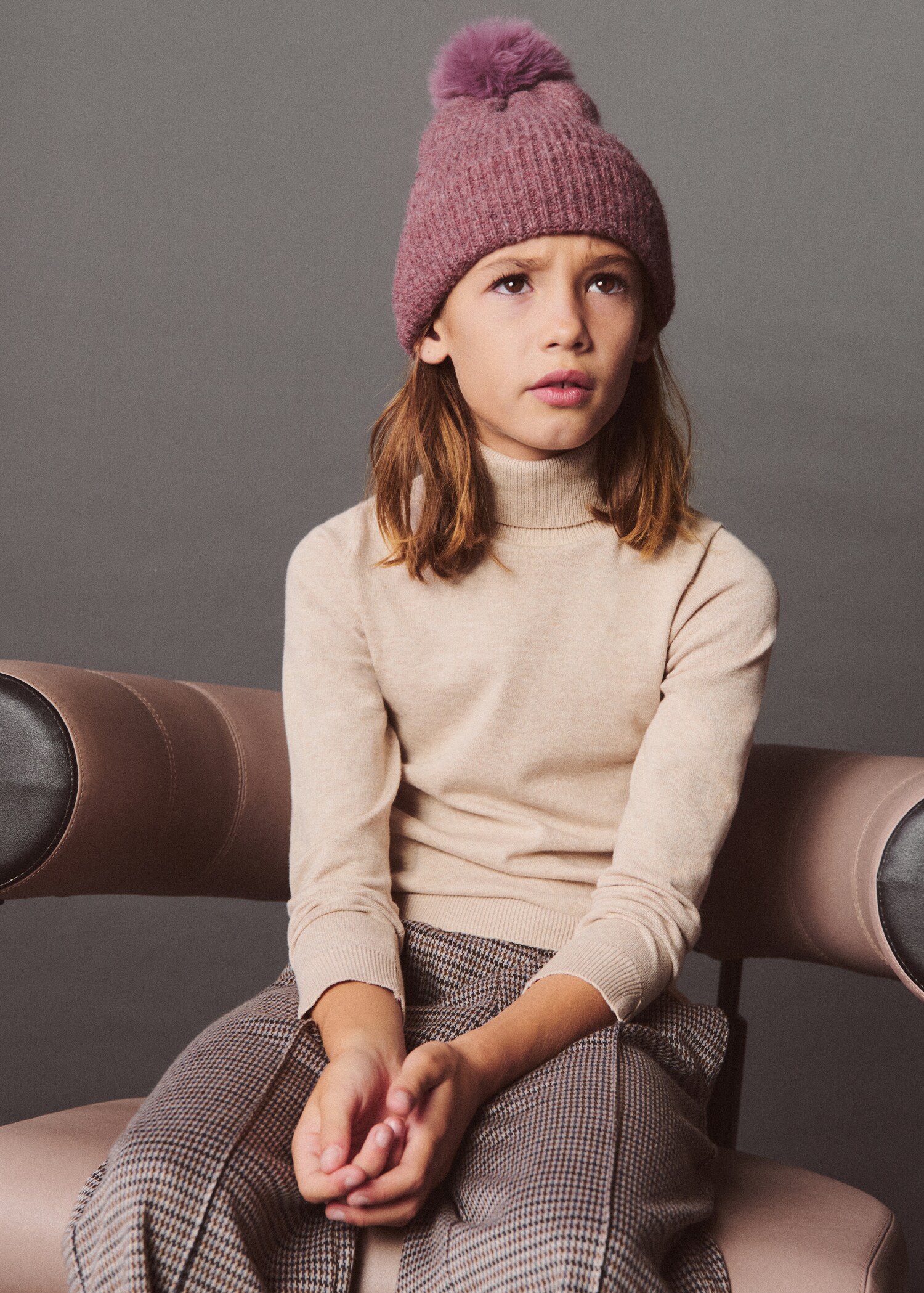 Gorro punto bicolor pompón - Detalle del artículo 5
