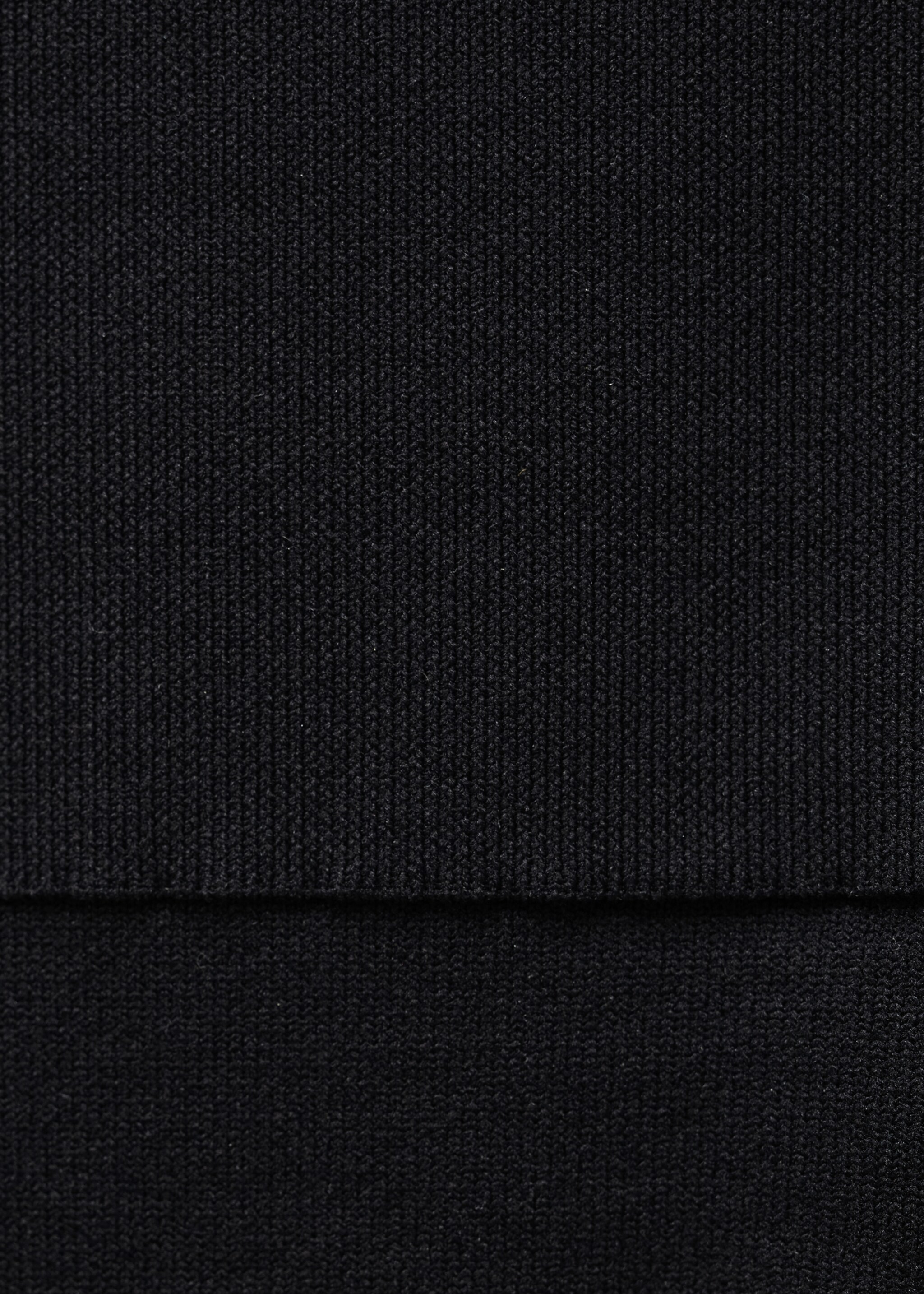 Knitted bodysuit with open back - Details of the article 0, Black. Ref: 77096746-00.