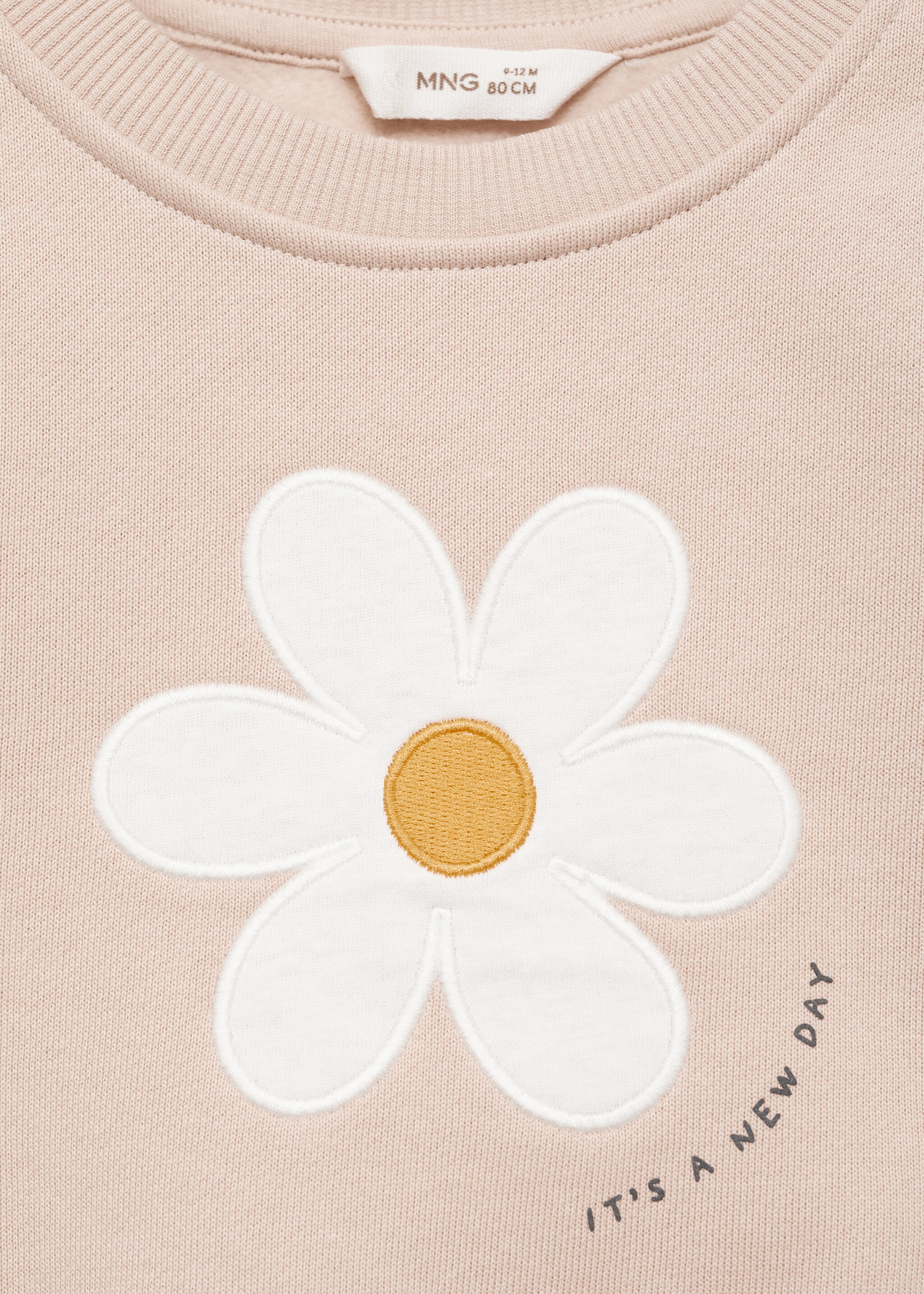 Embossed flower sweatshirt - Details of the article 8