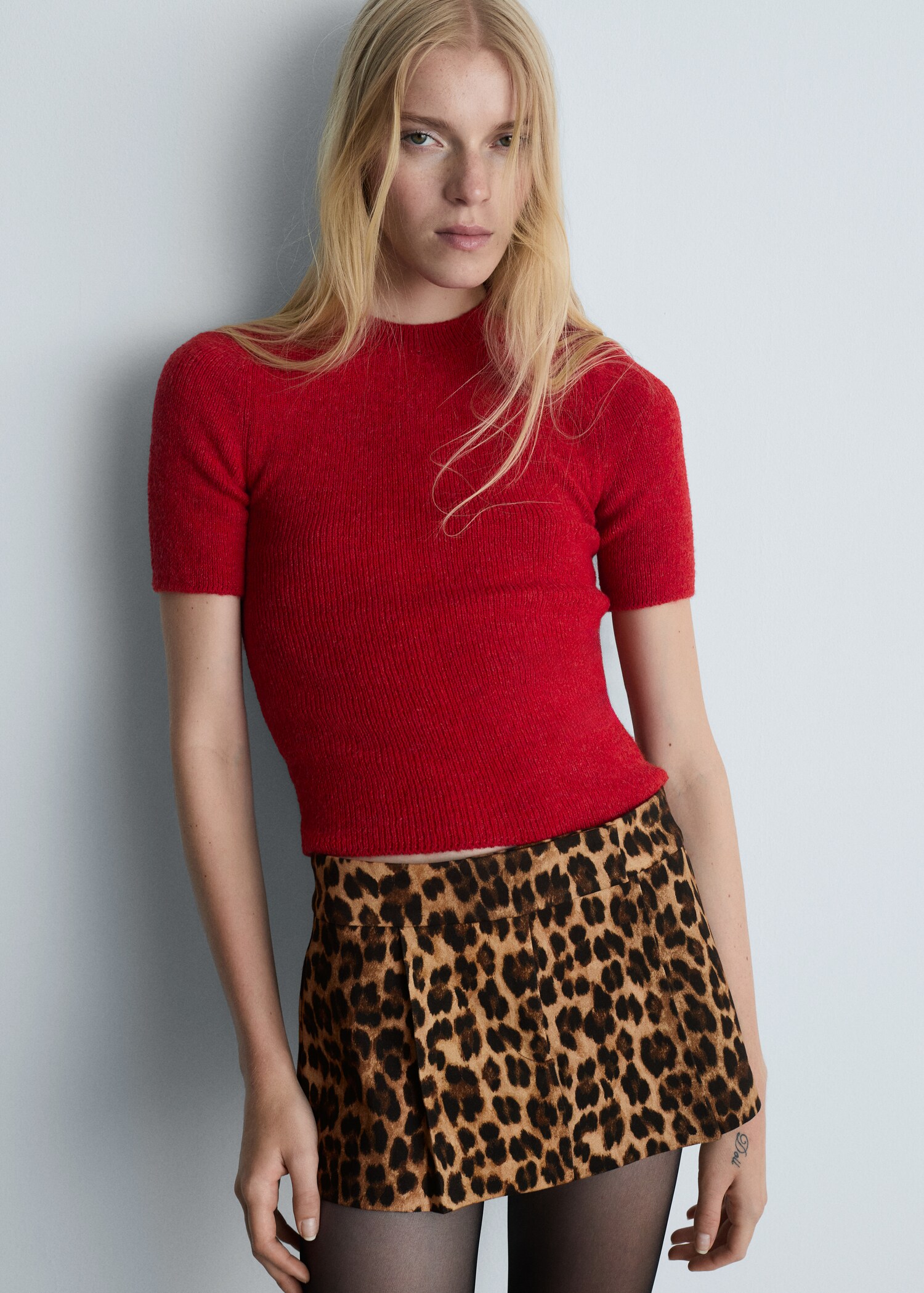 Leopard-print skirt pants - Details of the article 2