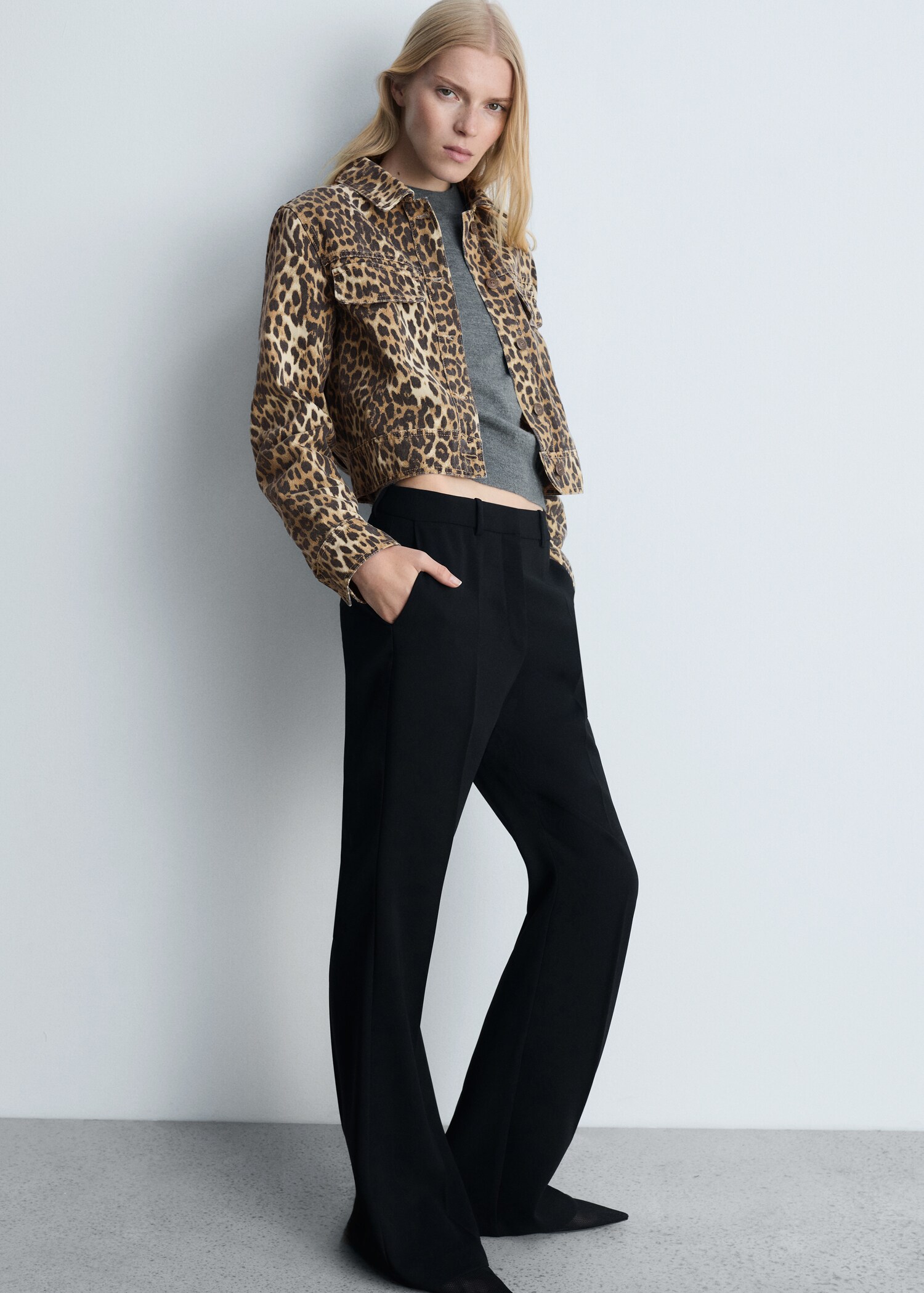 Blouson en jean léopard - Détail de l'article 2