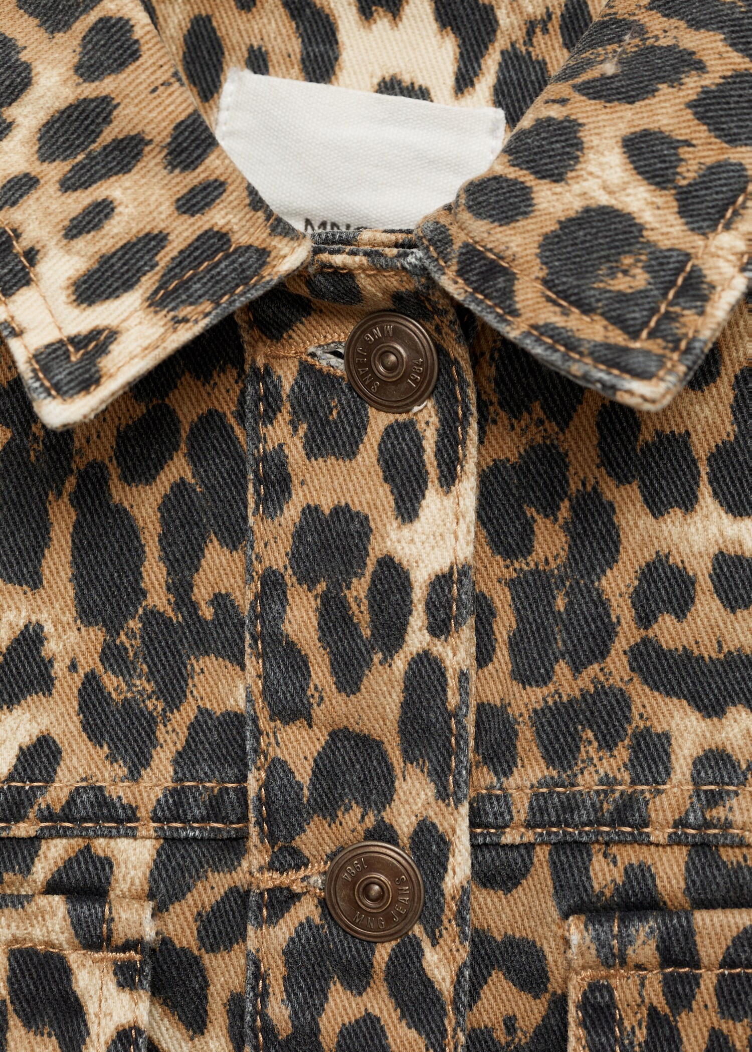 Blouson en jean léopard - Détail de l'article 8