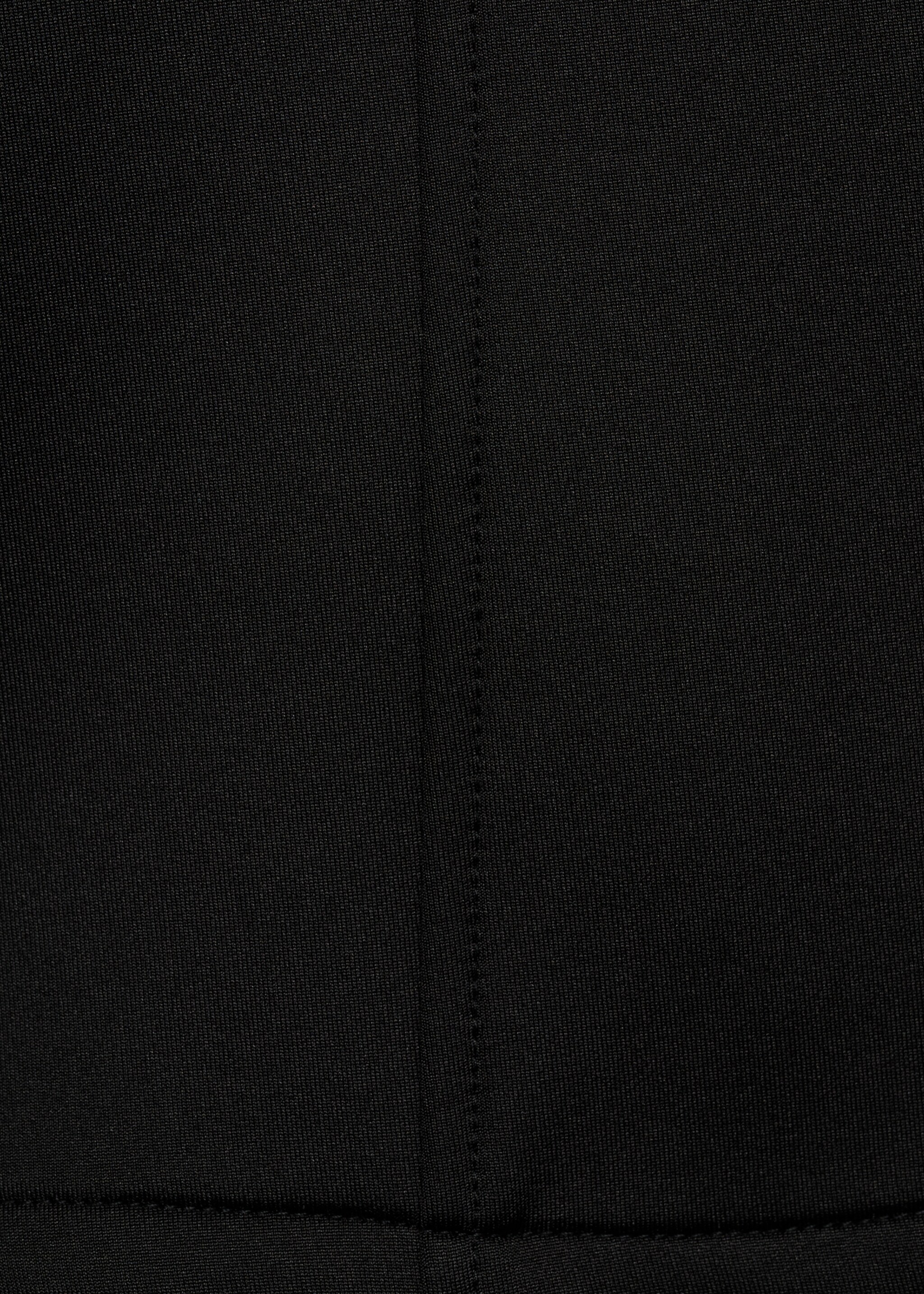Mid-rise mini-skirt - Details of the article 8, Black. Ref: 77096755-00.