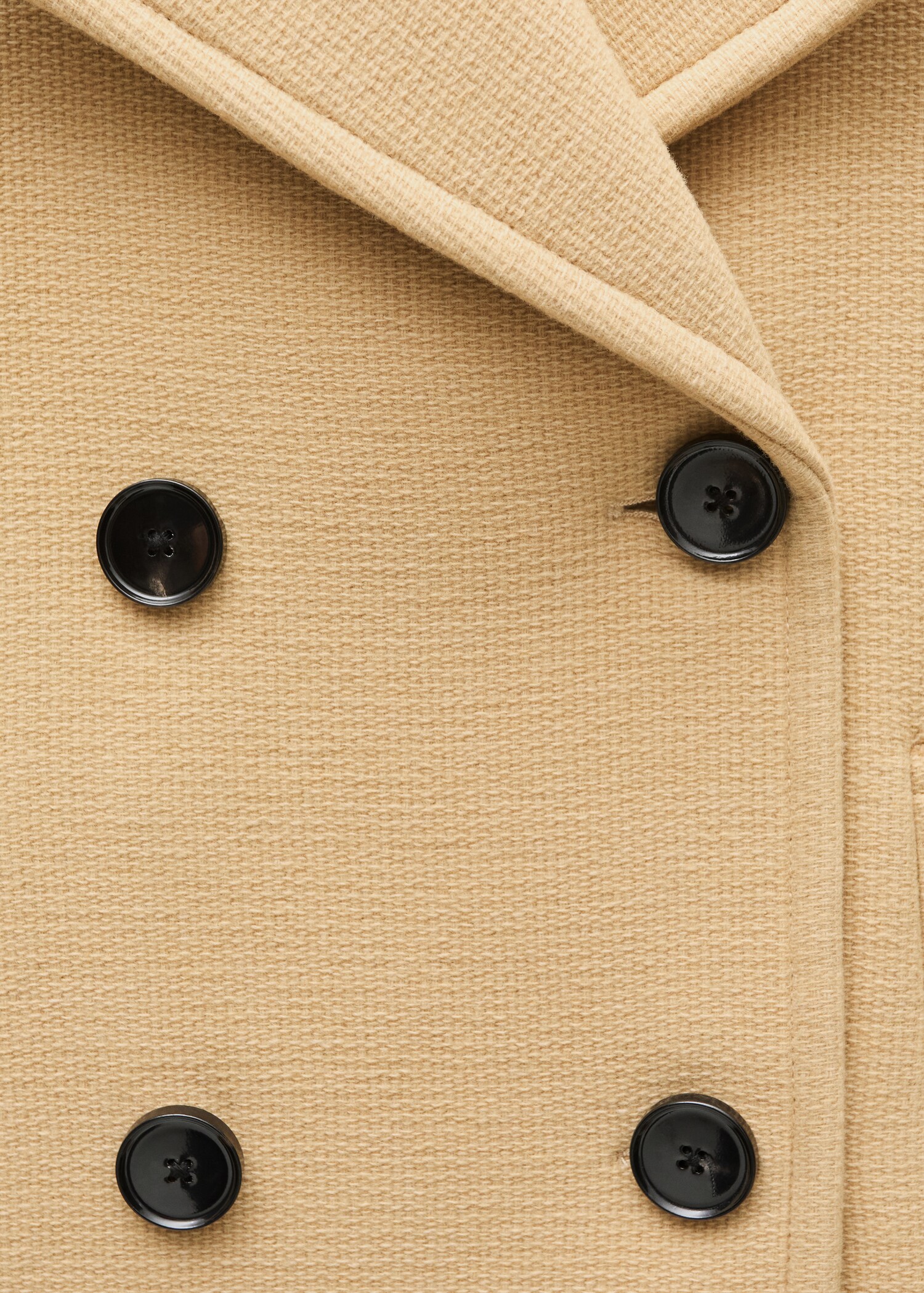 Double-breasted virgin wool coat - Details of the article 0