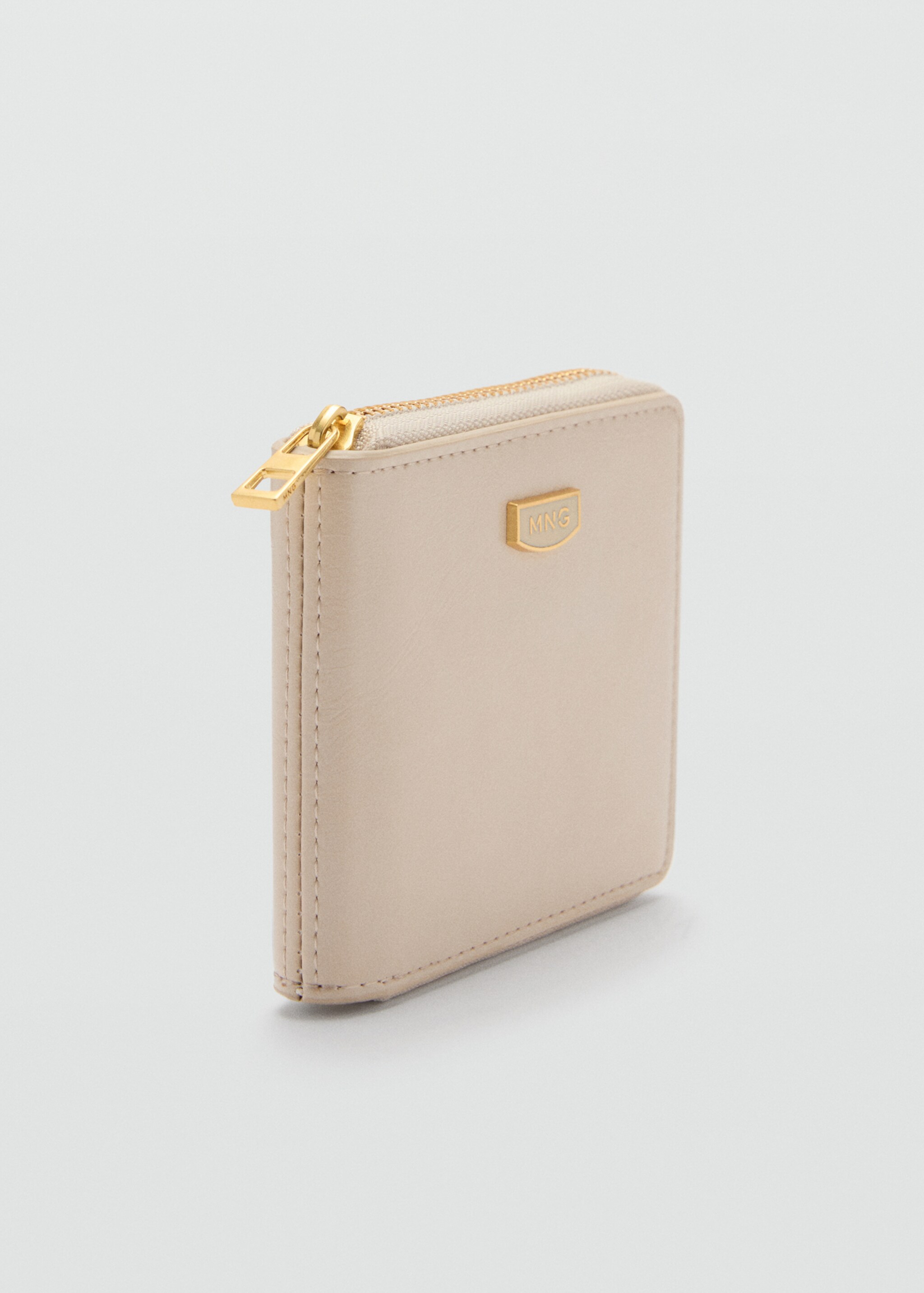Leather-effect wallet - Medium plane