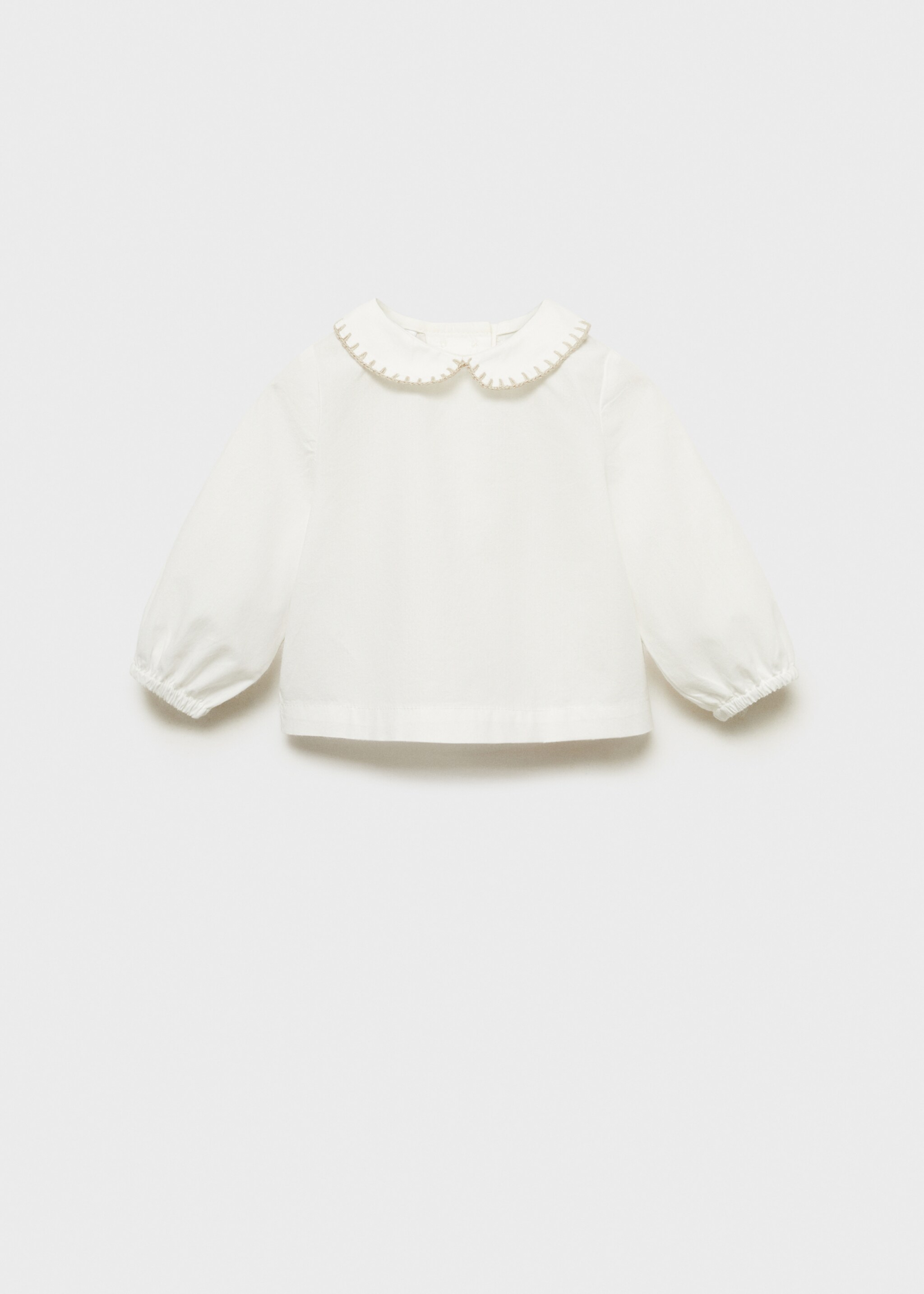 Cotton babydoll neck blouse - Article without model