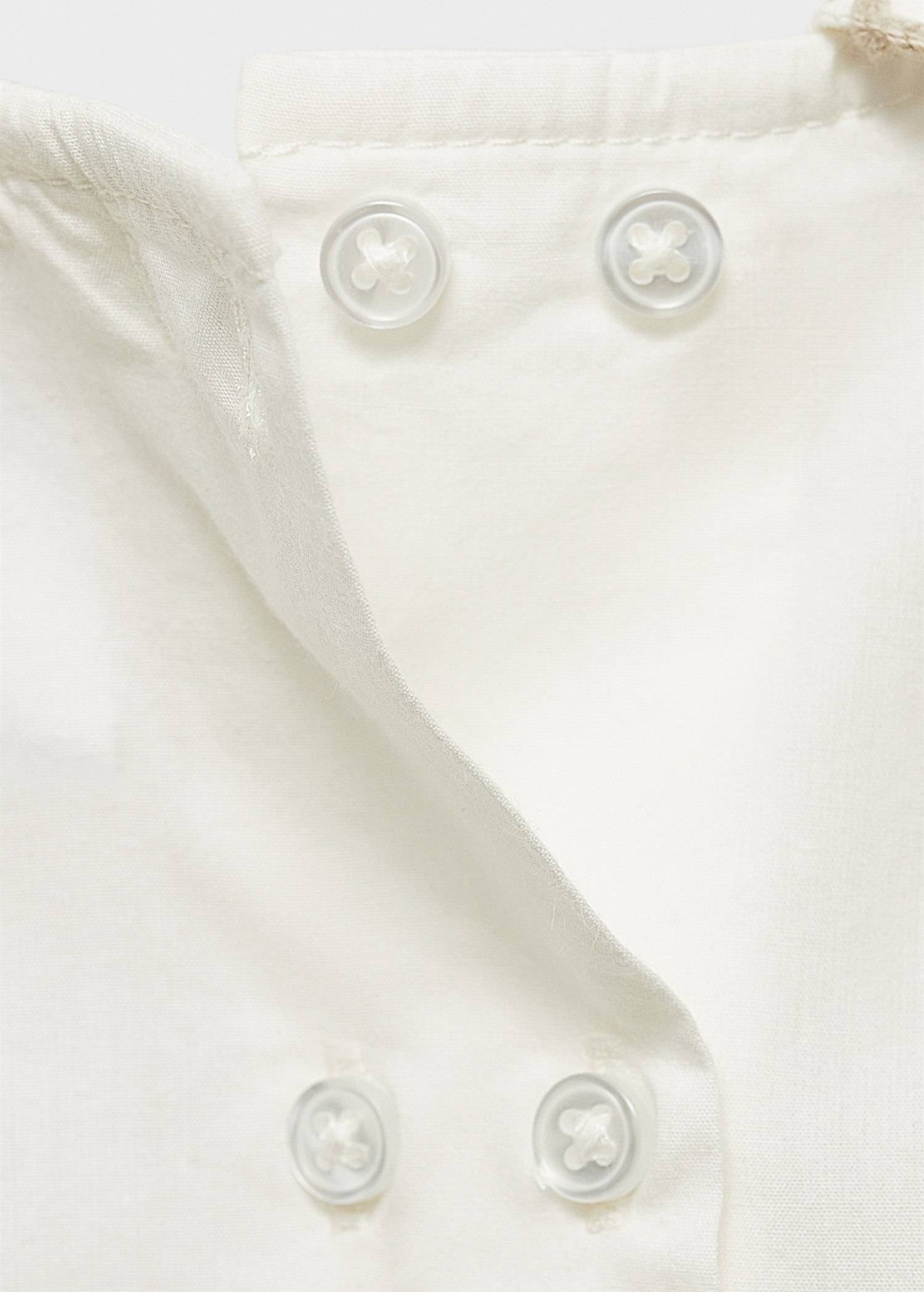 Blusa algodón cuello babydoll Recién nacido MANGO OUTLET