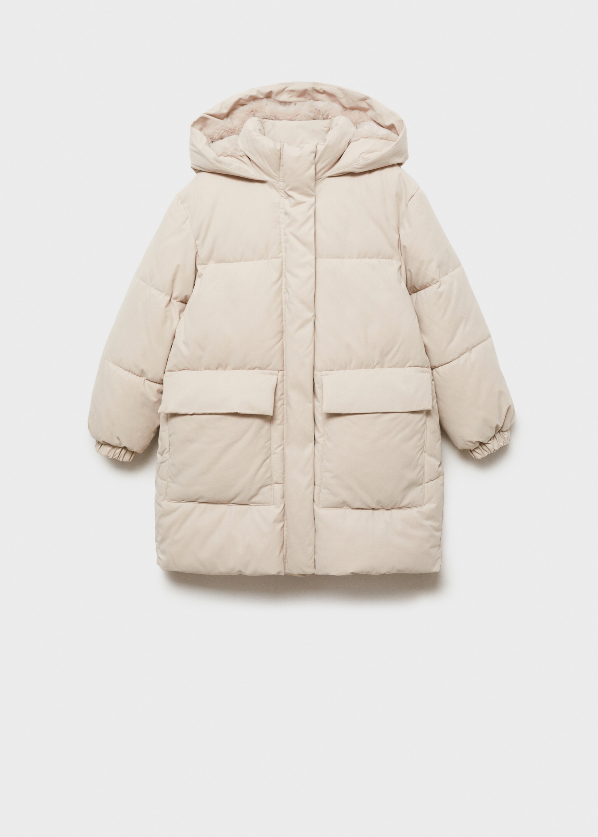 Prošívaná bunda anorak s kapsami - Zboží bez modelu, Světle/pastelově šedá. Ref: 77097639-00.