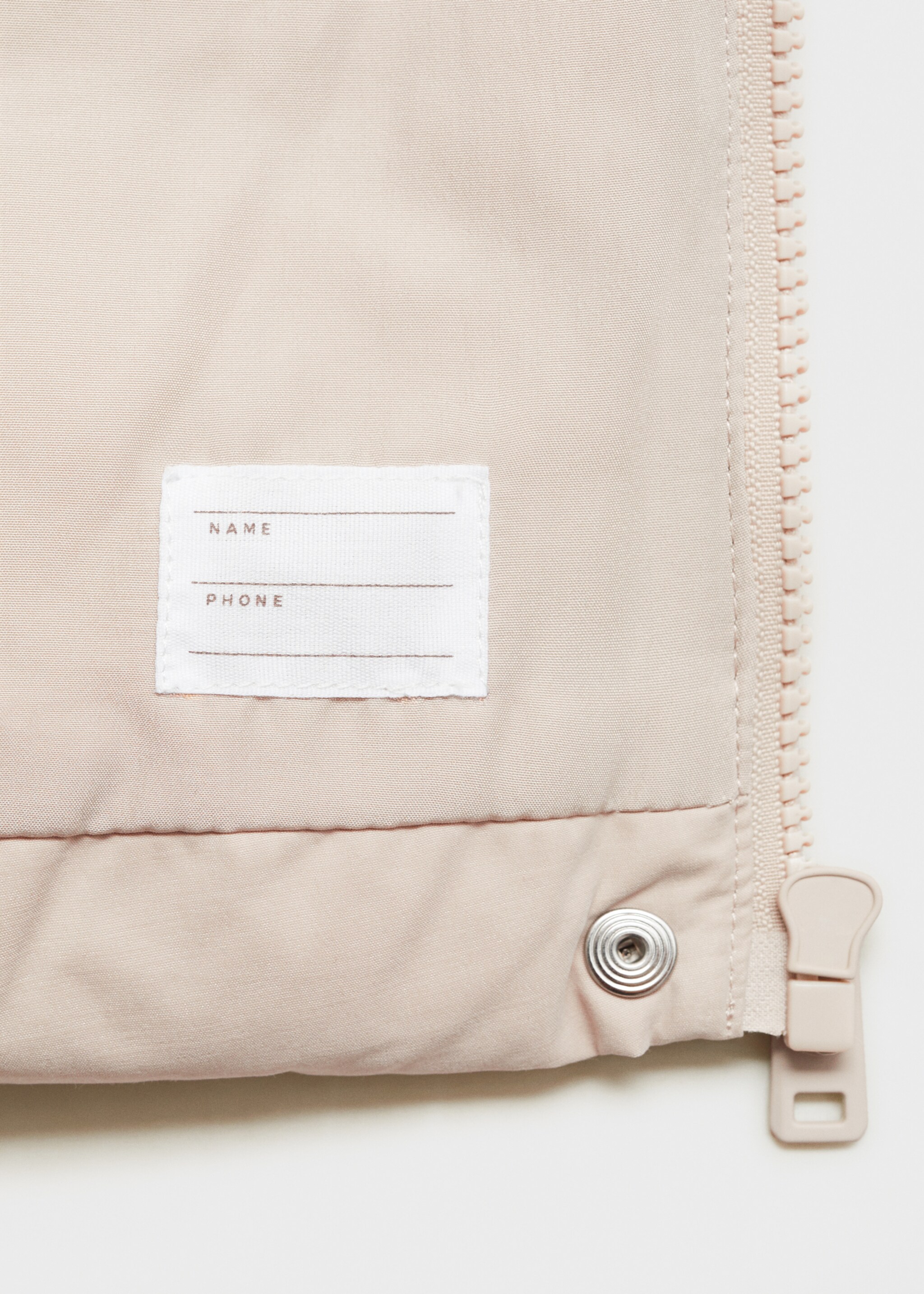 Prošívaná bunda anorak s kapsami - Detail zboží 0, Světle/pastelově šedá. Ref: 77097639-00.